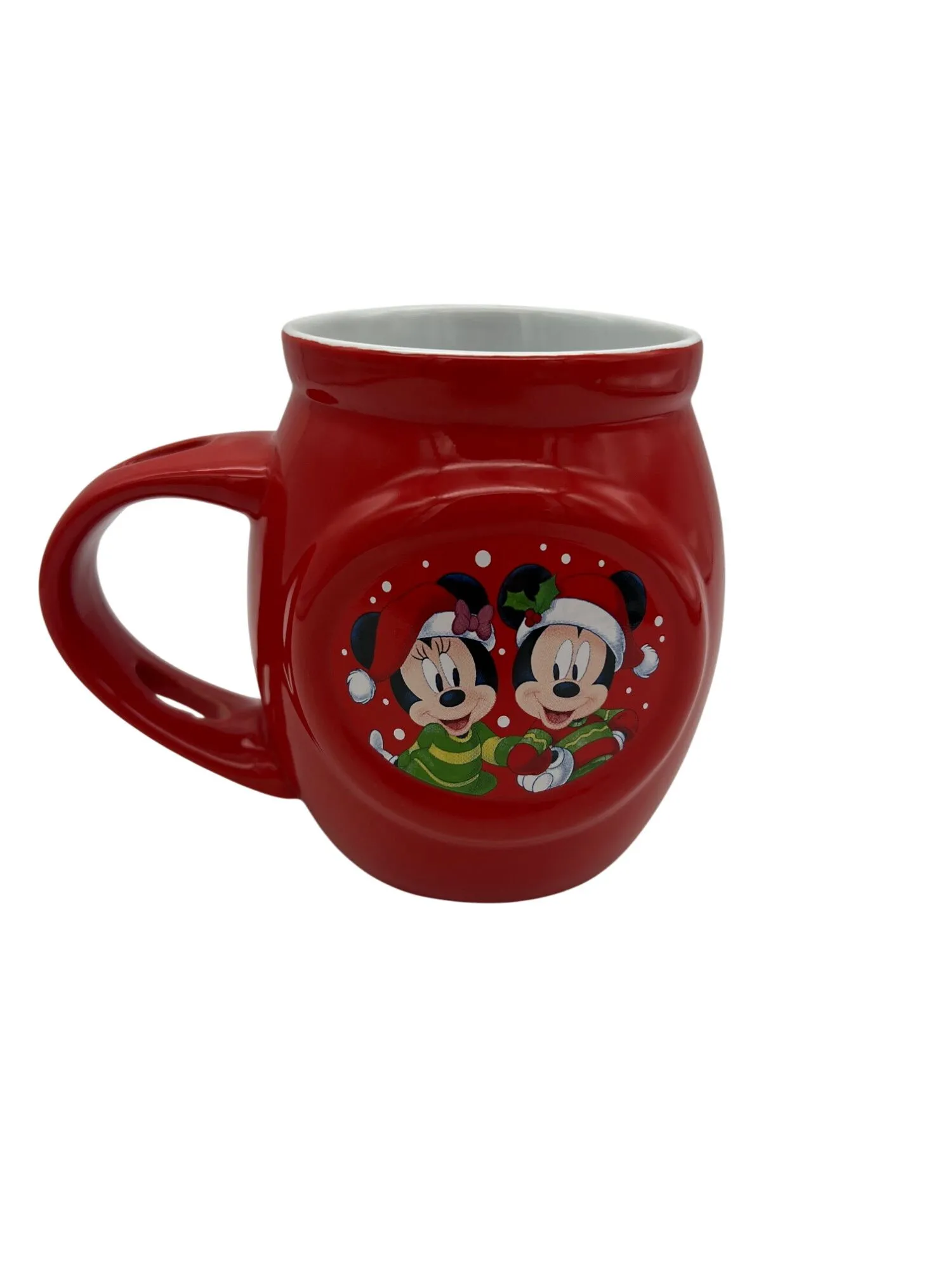 Product image for Disney Mickey & Minnie Christmas Mug 2019 Red Hot Cocoa Cup 4.5" Holiday