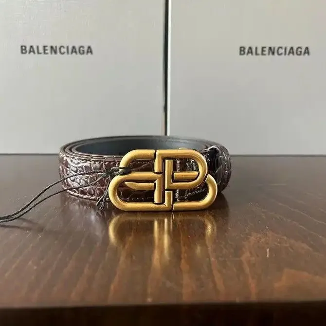 Product image for Balenciaga, Unisex Croc Embossed Belt BNWB 75cm