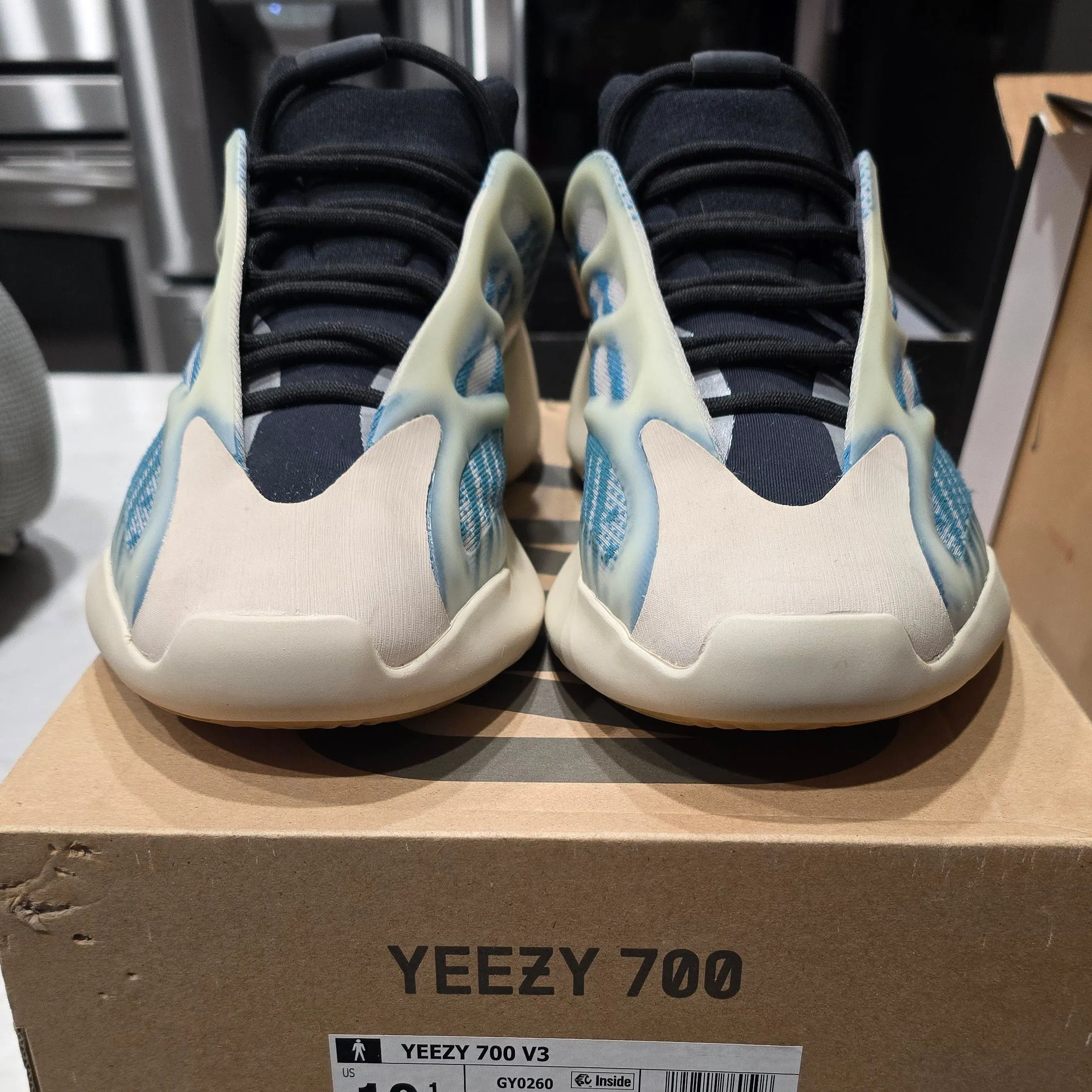 adidas gazelle silver green womens Adidas Yeezy 700 v3 Kyanite – FABULOUS CONSIGNMENT STORE main image 1