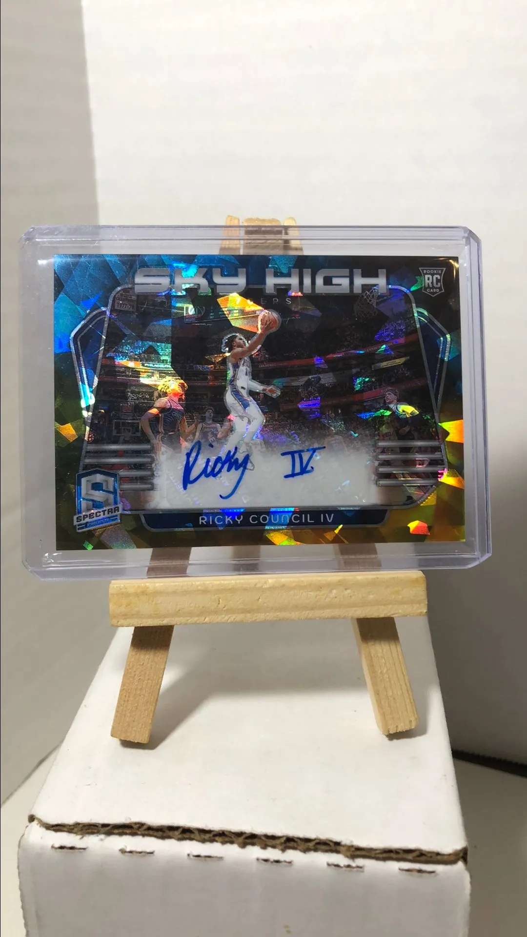 Product image for Ricky Counci IV 2023-24 Spectra Sky High Rookie Auto /49