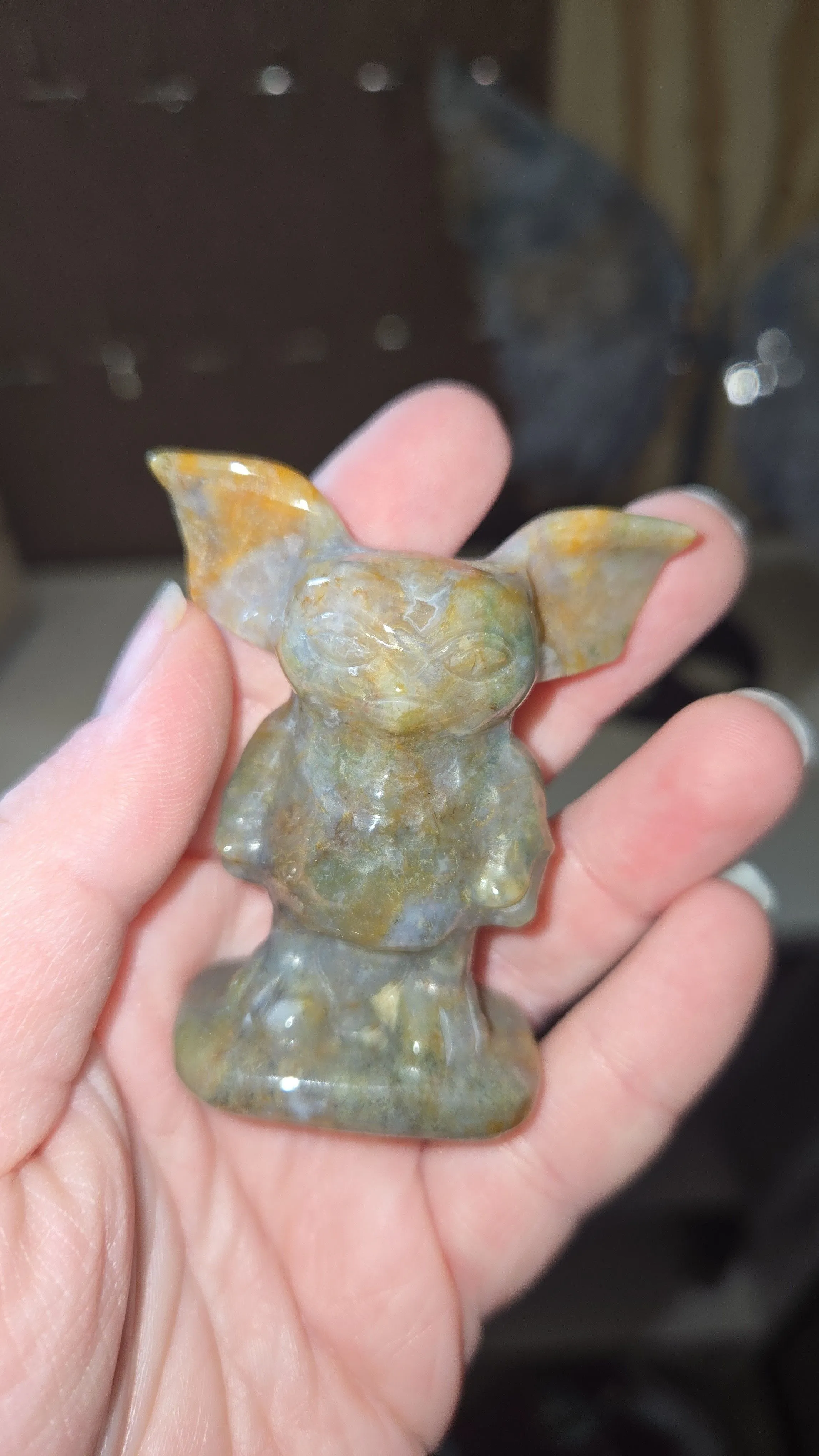Product image for Gremlins- moss agate