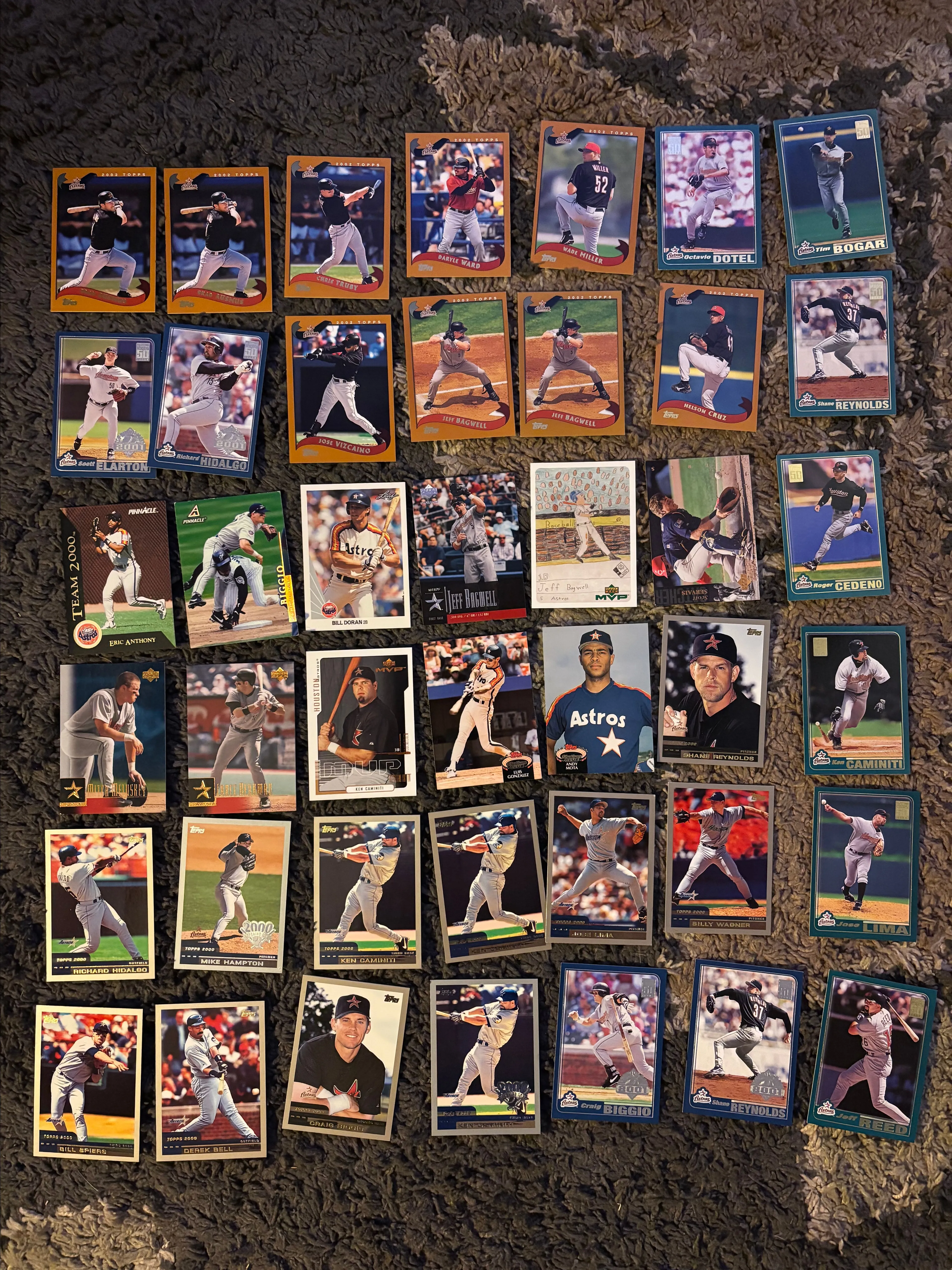 Product image for Astros 140 card lot '83-02 LP-NM Condition