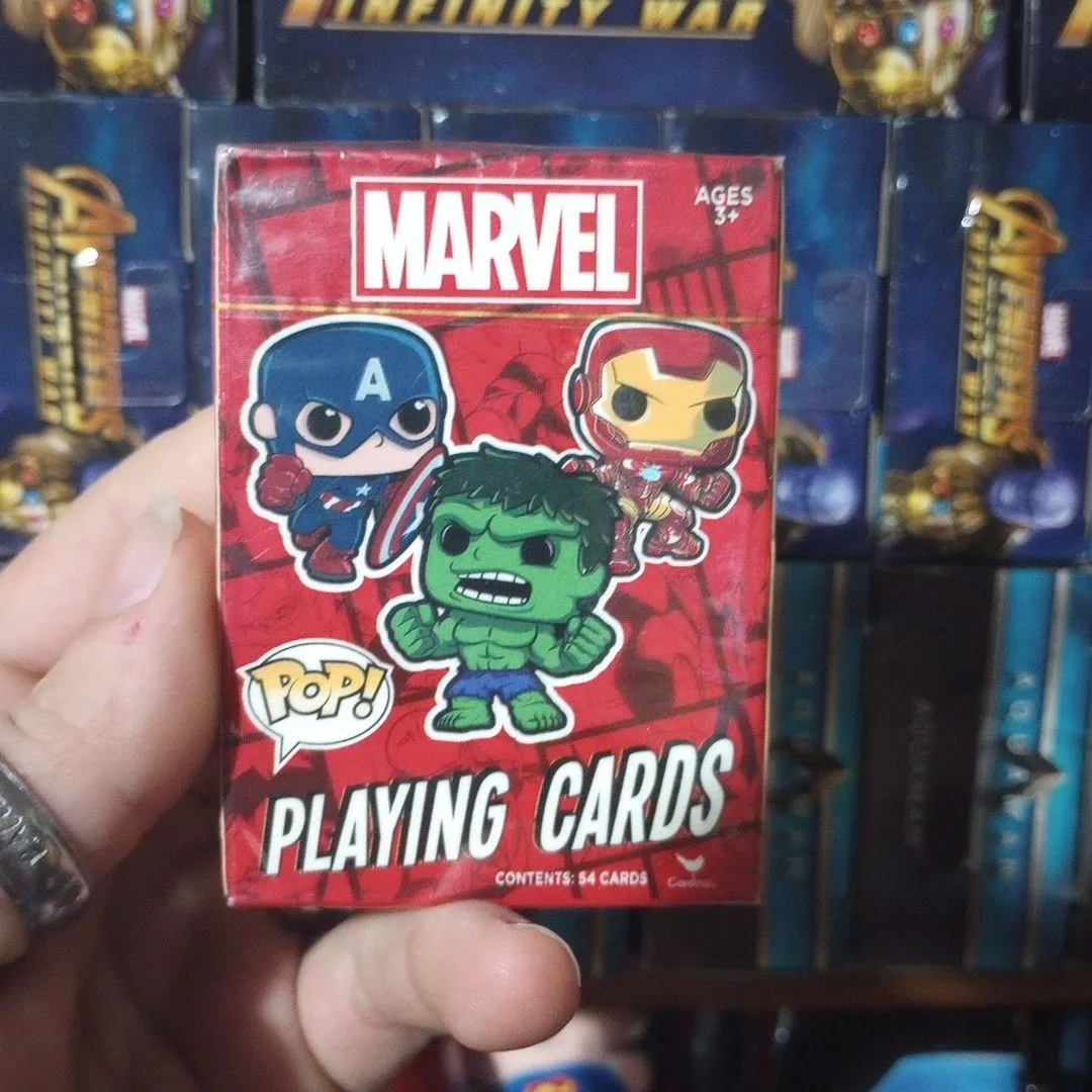 Product image for Funko Pop Marvel Playing Cards Comics Avengers Captain America Iron Man Hulk New