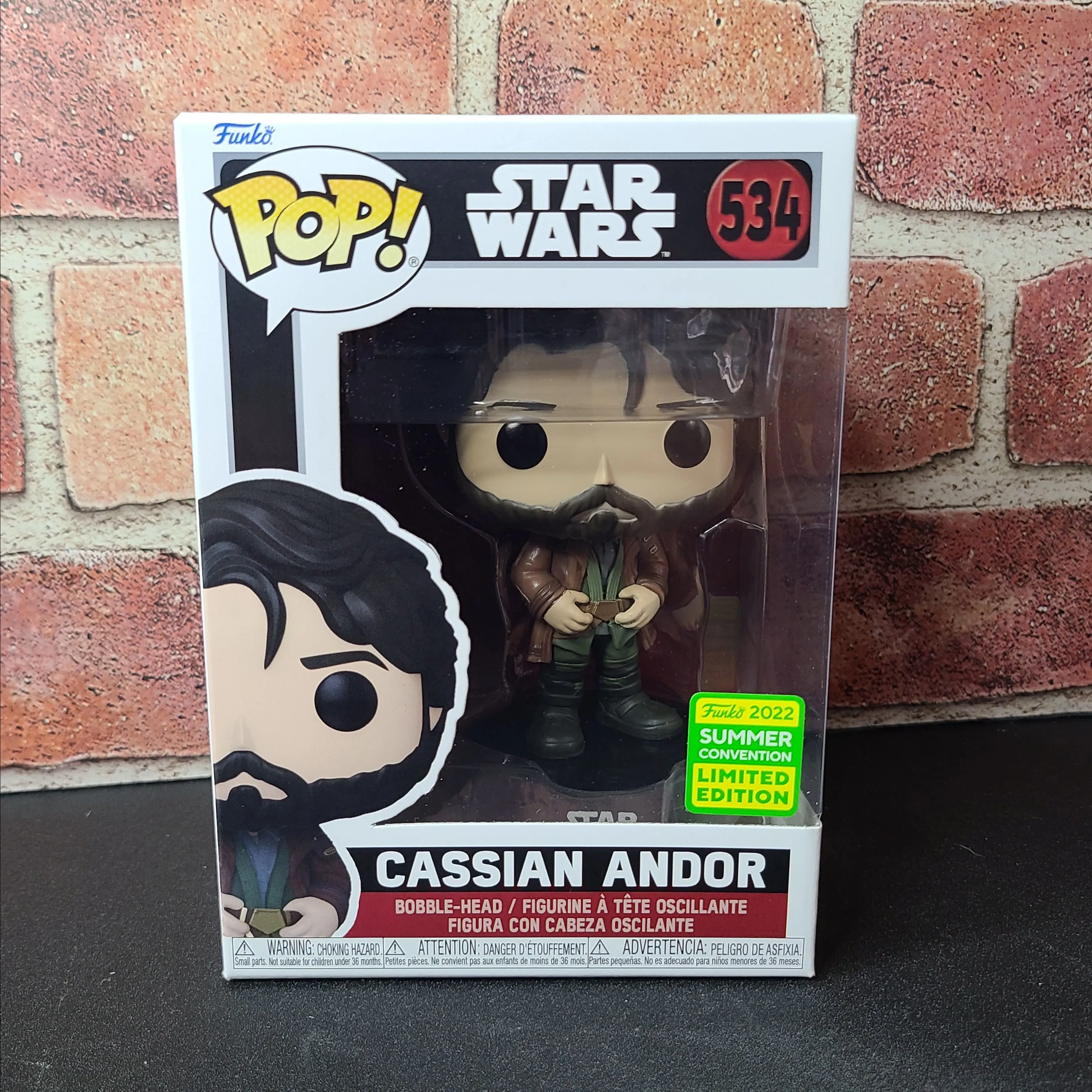 Product image for Funko Pop! #534 - Cassian Andor - 2022 Summer Convention Exclusive - Stars Wars