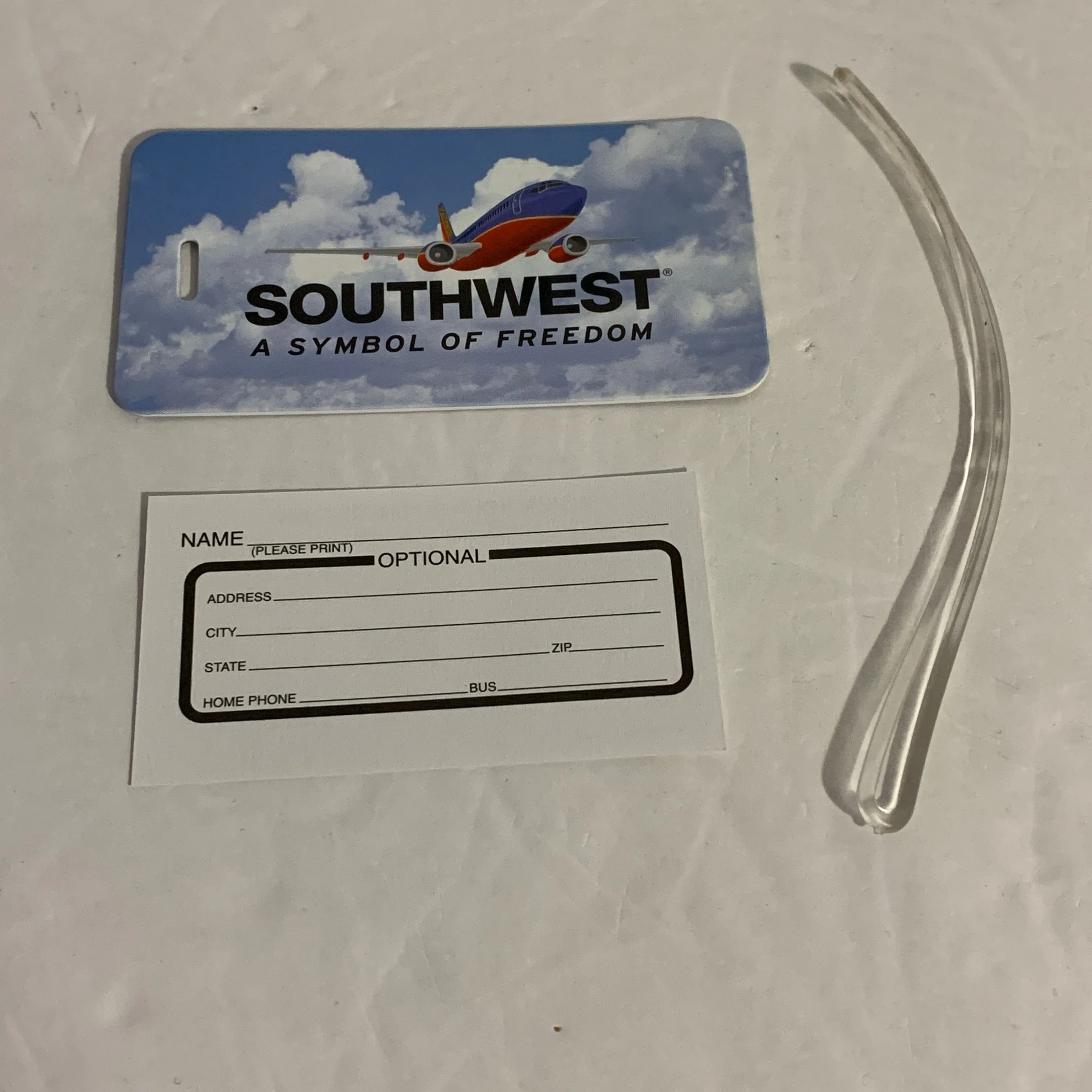 Product image for Southwest Airlines A Symbol Of Freedom Luggage Baggage Bag Identification ID Tag