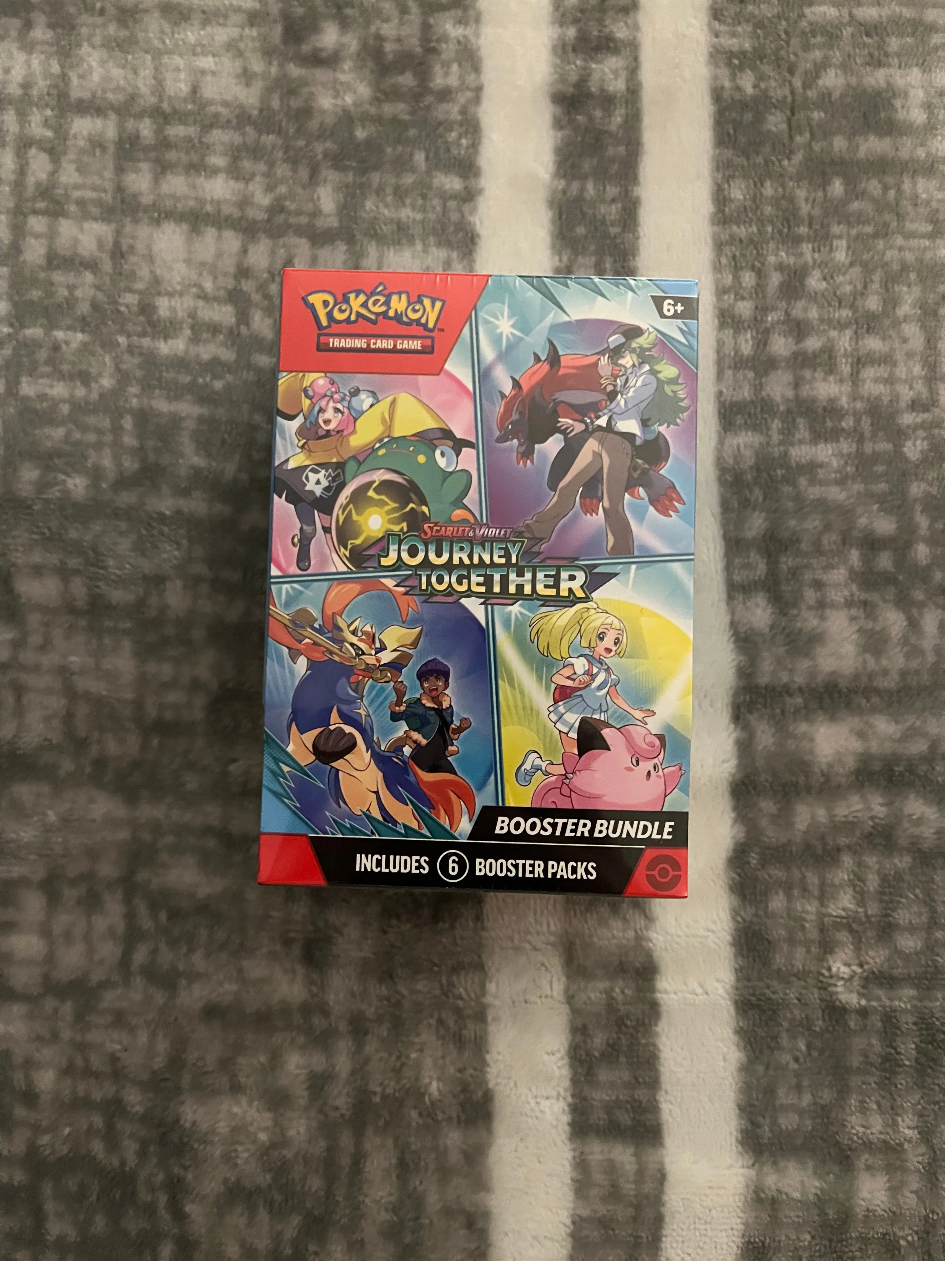 Product image for Pokemon Journey Together Booster Bundle Sealed. 6 Packs inside box