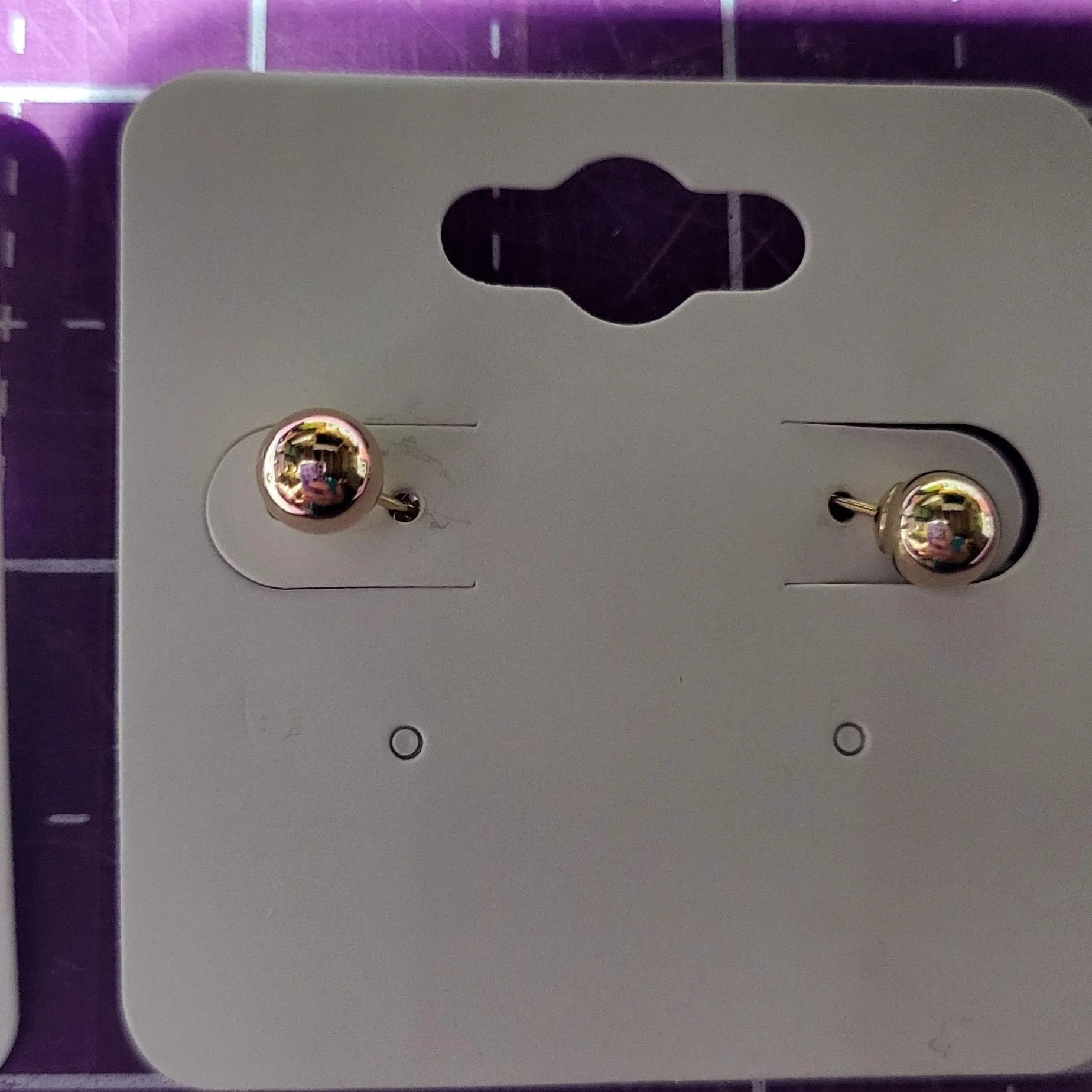 Product image for 10k rose gold ball studs