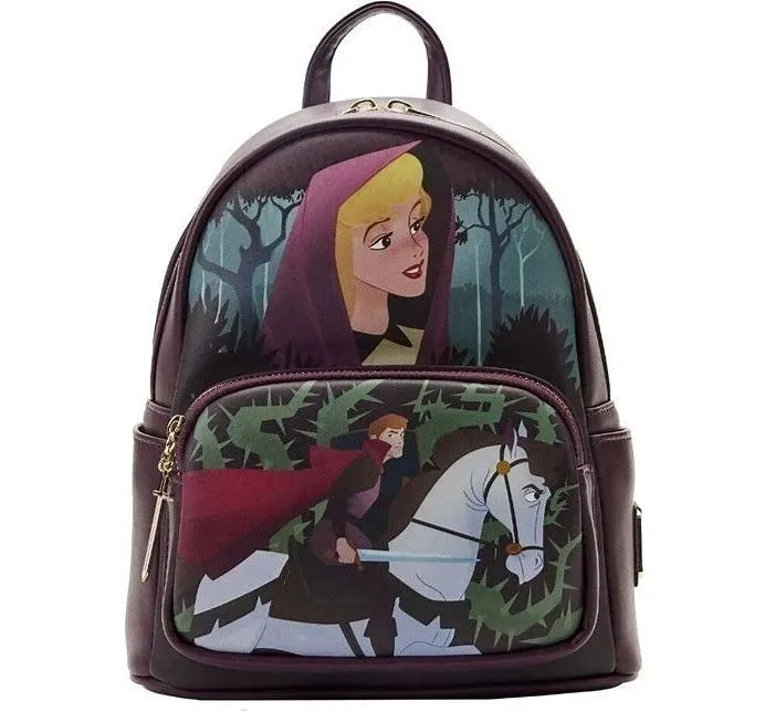 Product image for  Loungefly Disney Sleeping Beauty Aurora Scene Mini Backpack NWT