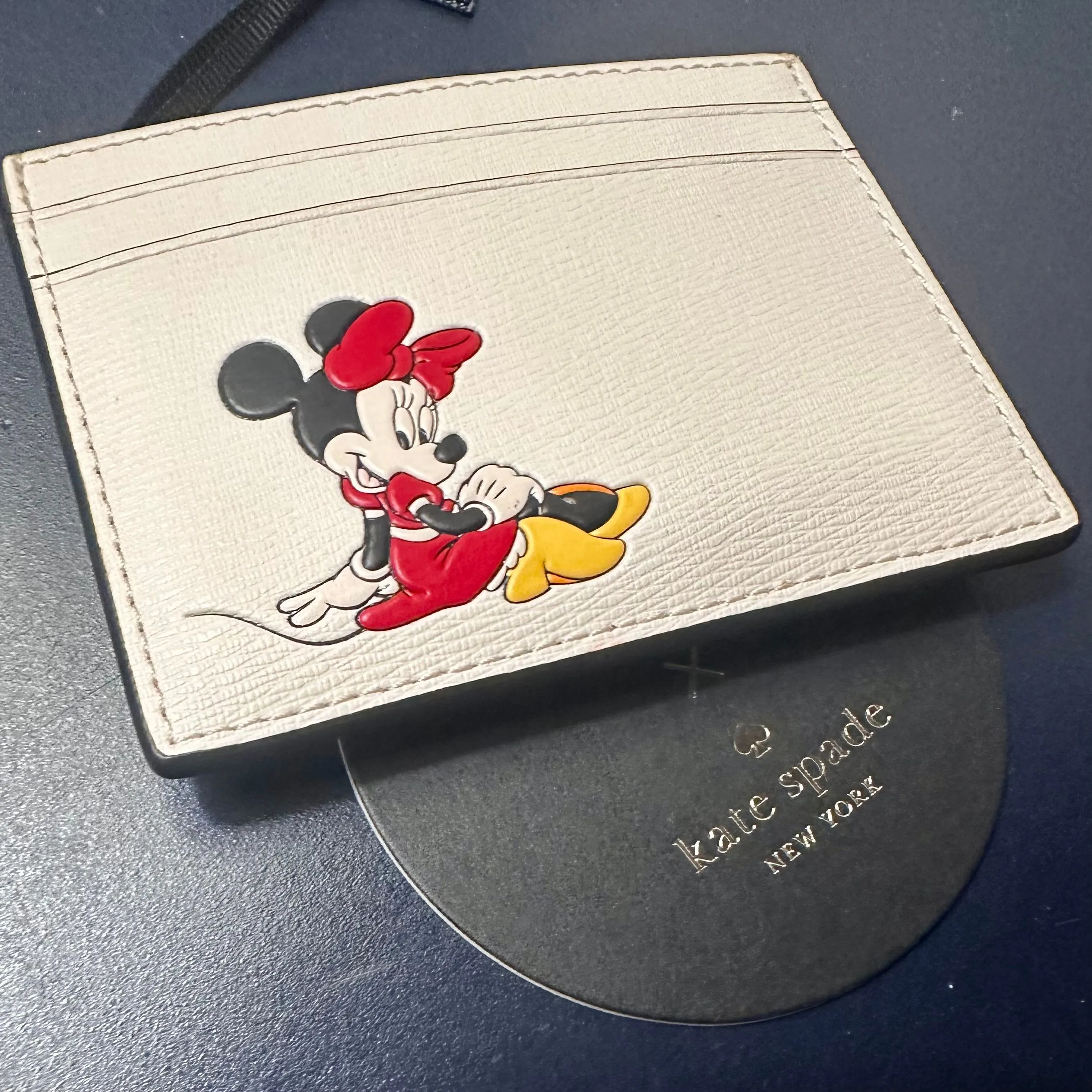 Product image for NWT Disney X Kate Spade Minnie Mouse Small Slim Card Holder MSRP $129