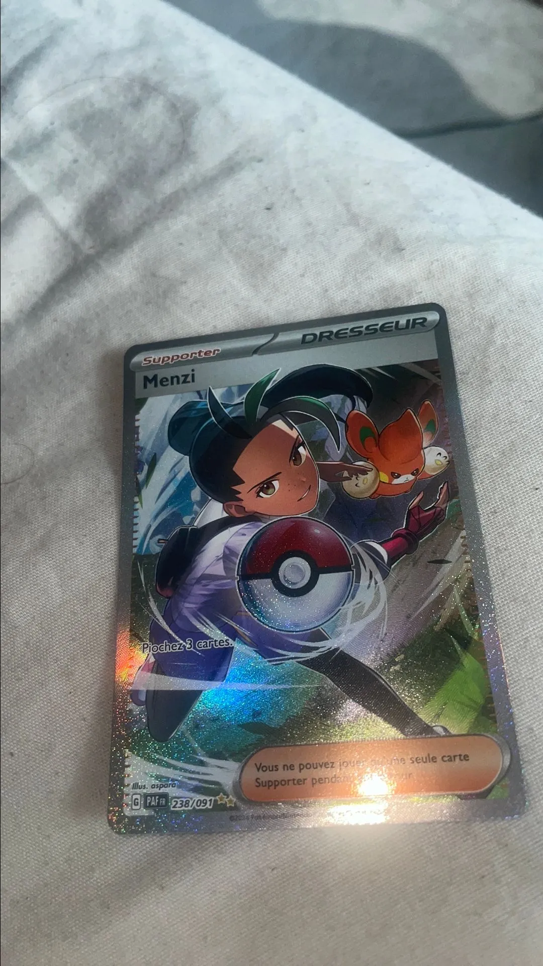 Product image for Carte dresseur full art menzi