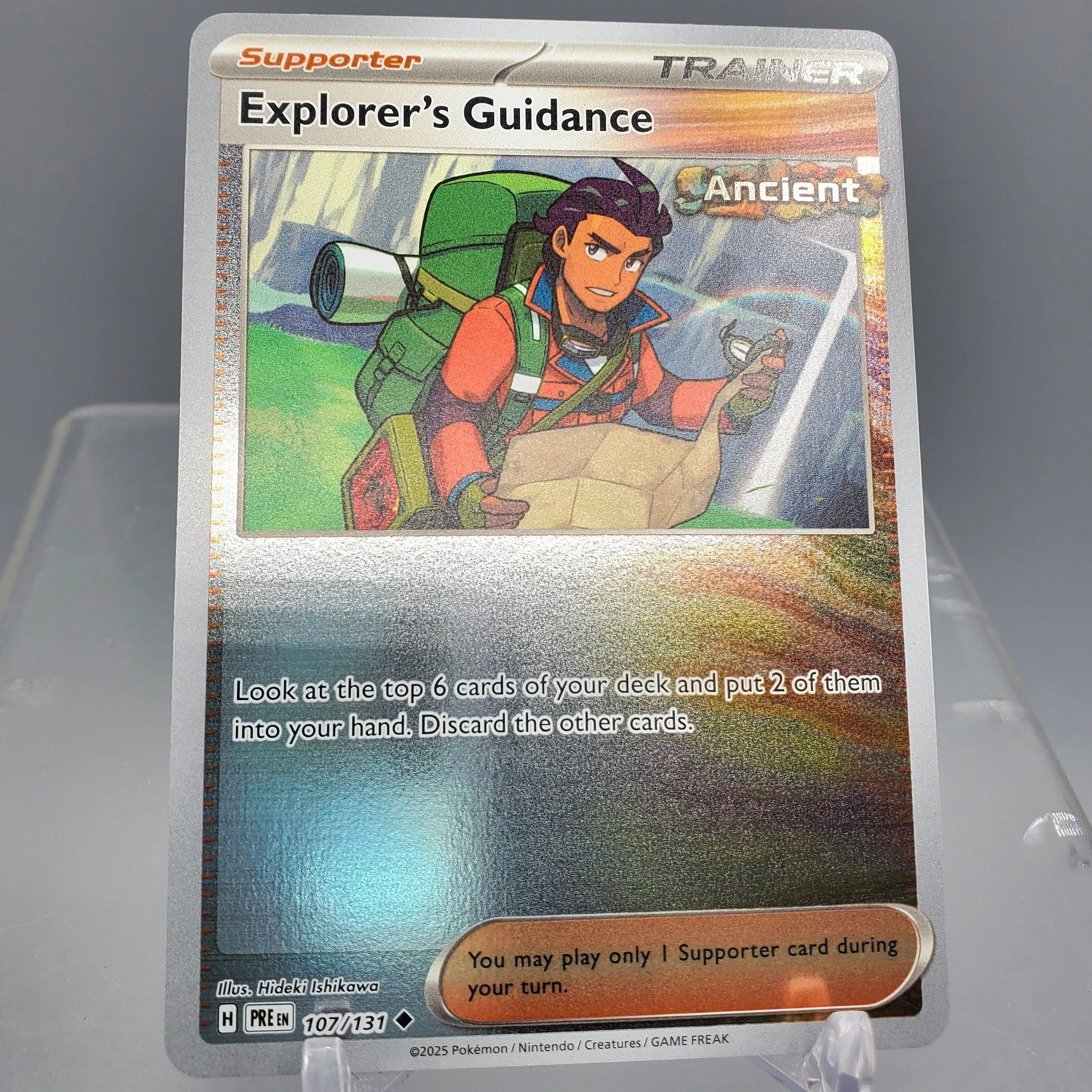 Pokemon TCG Prismatic Evolutions Explorer's Guidance Trainer Reverse Holo  Card  Whatnot: Shop, Sell, Connect
