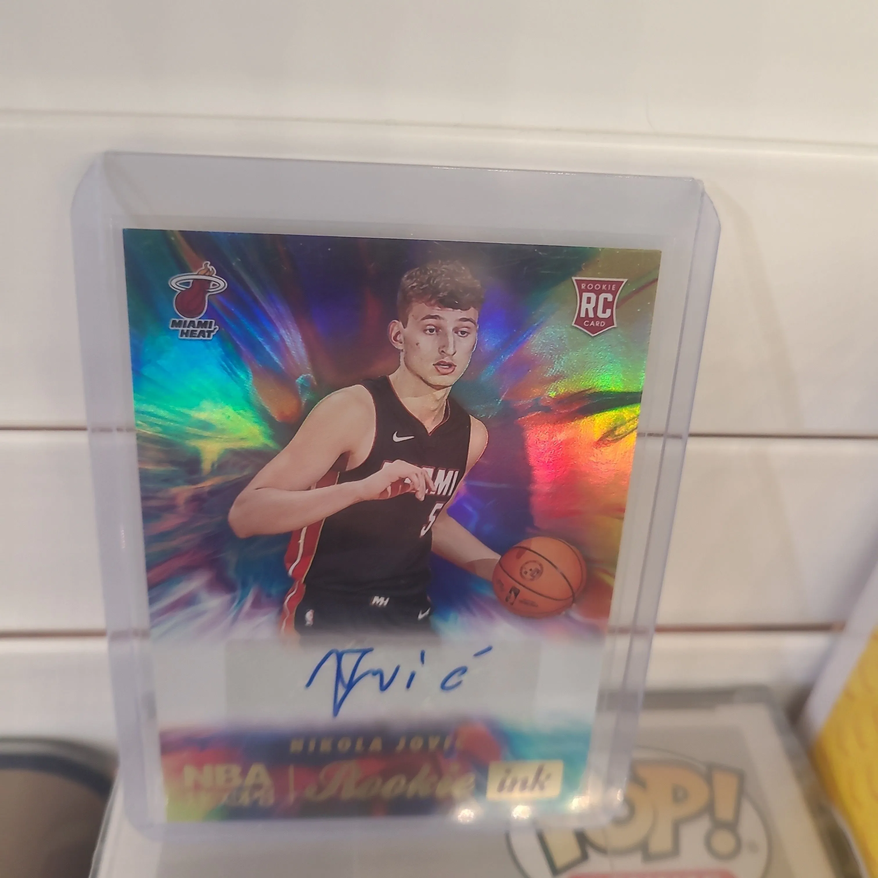 Product image for 2022-23 NBA Hoops Nikola Jovic Rookie Ink No. Error RC Auto