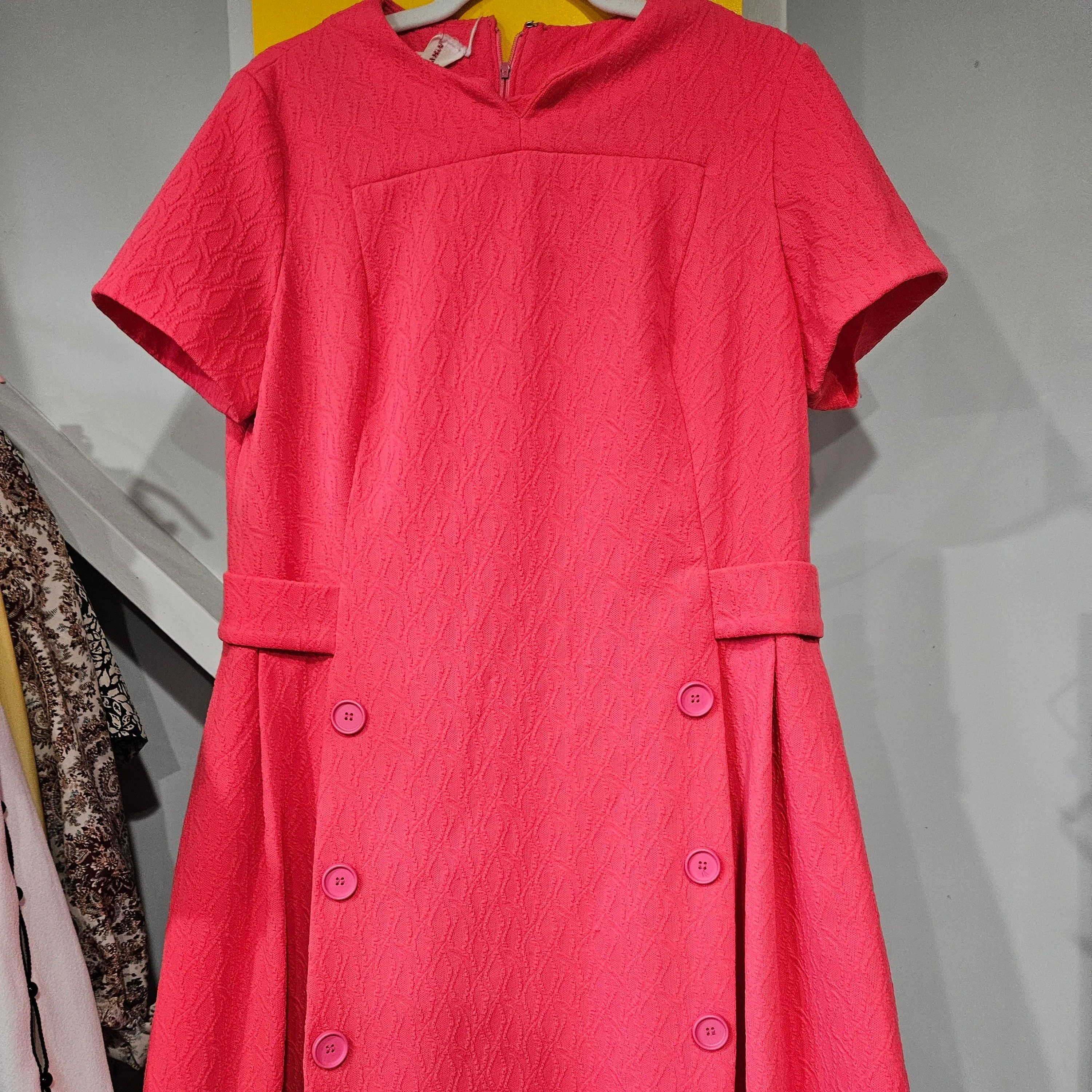 Product image for Barbie Pink Drop Waist 60s dress