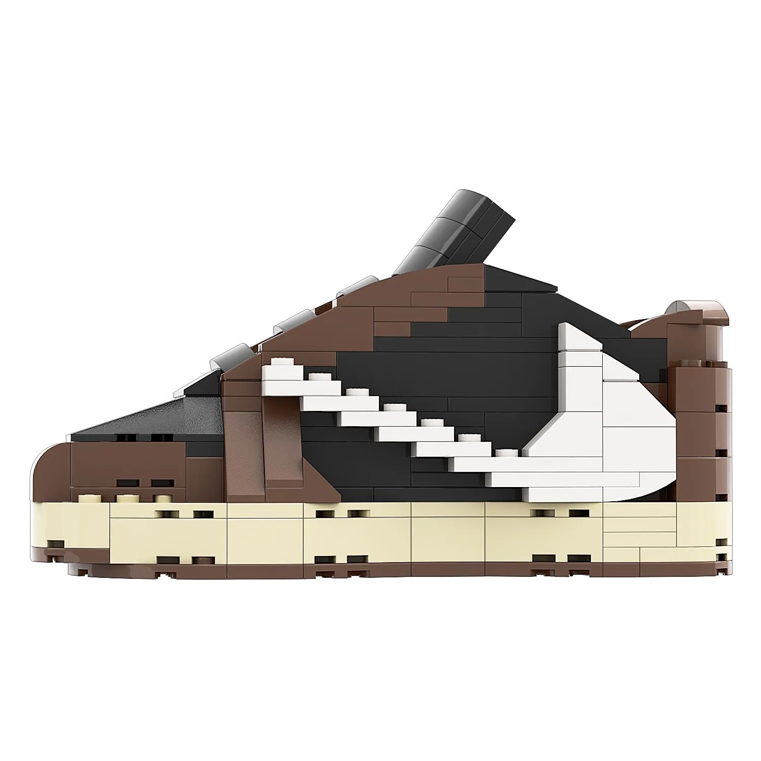 Product image for Regular Size AJ1 Low Travis Scott OG Sneaker Bricks Building Set