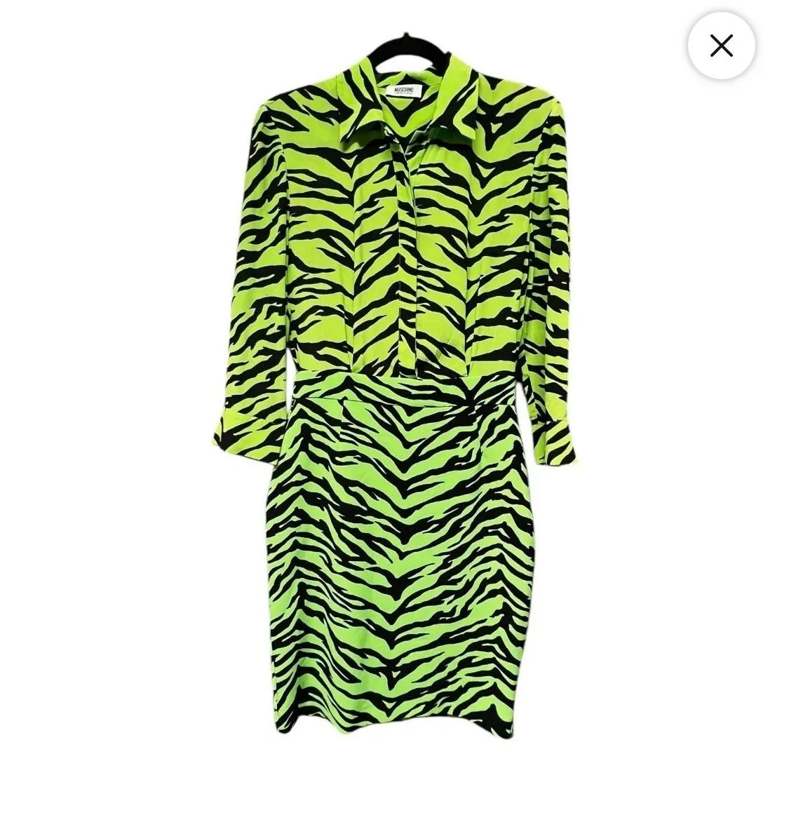 Product image for Moschino Vintage Zebra Print Dress