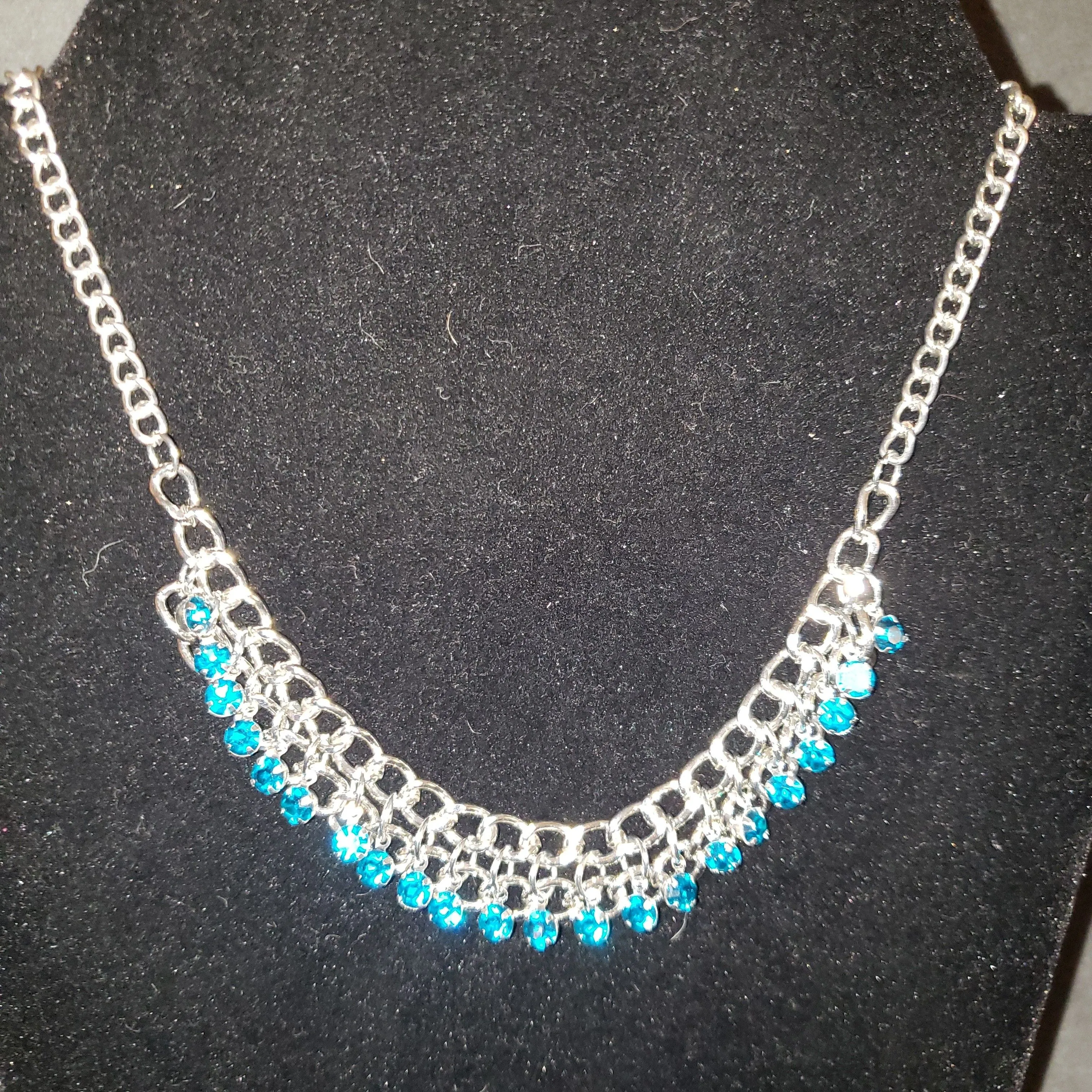 Product image for Blue Rhinestone Necklace