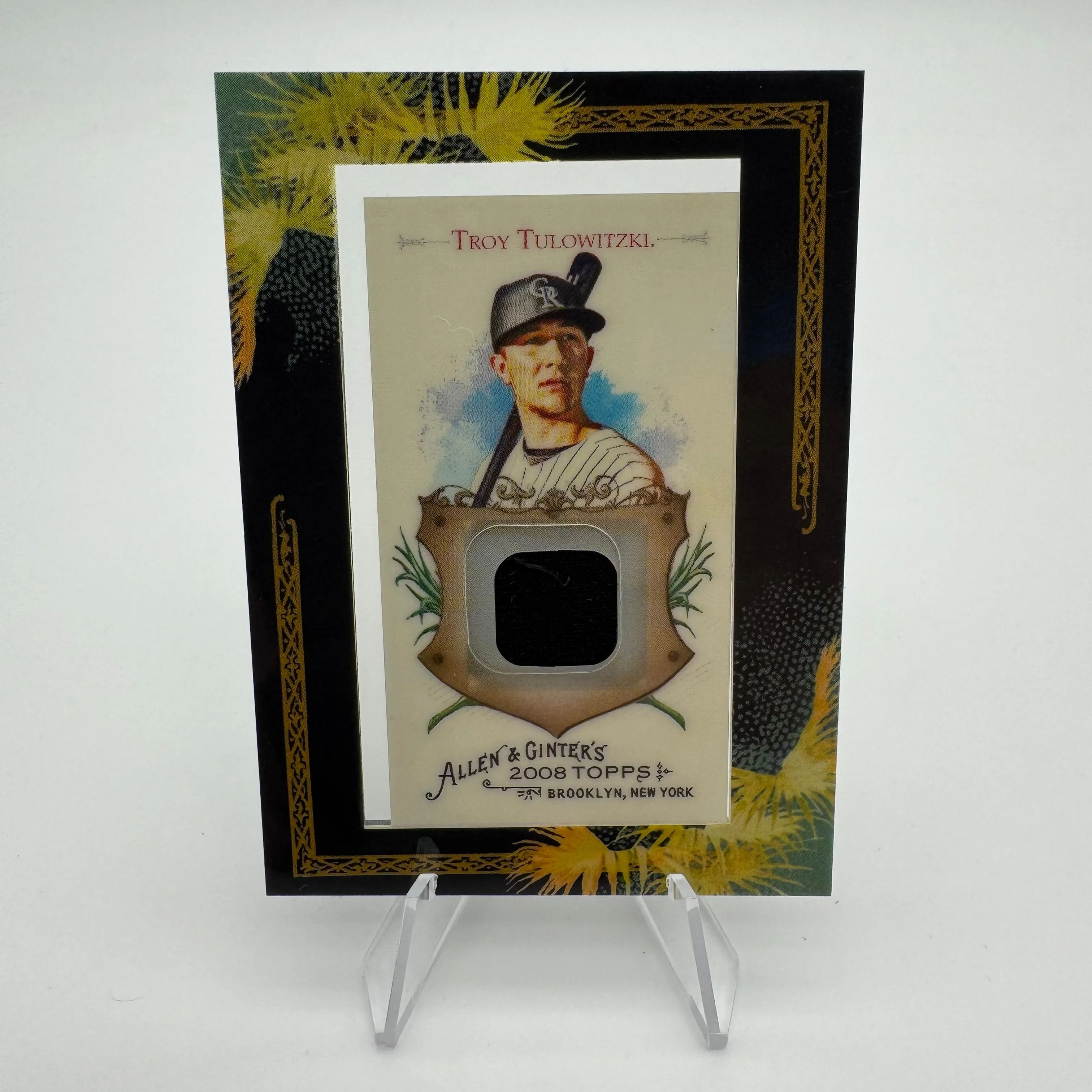Product image for Troy Tulowitzki 2008 Topps Allen & Ginter Framed Mini Relics