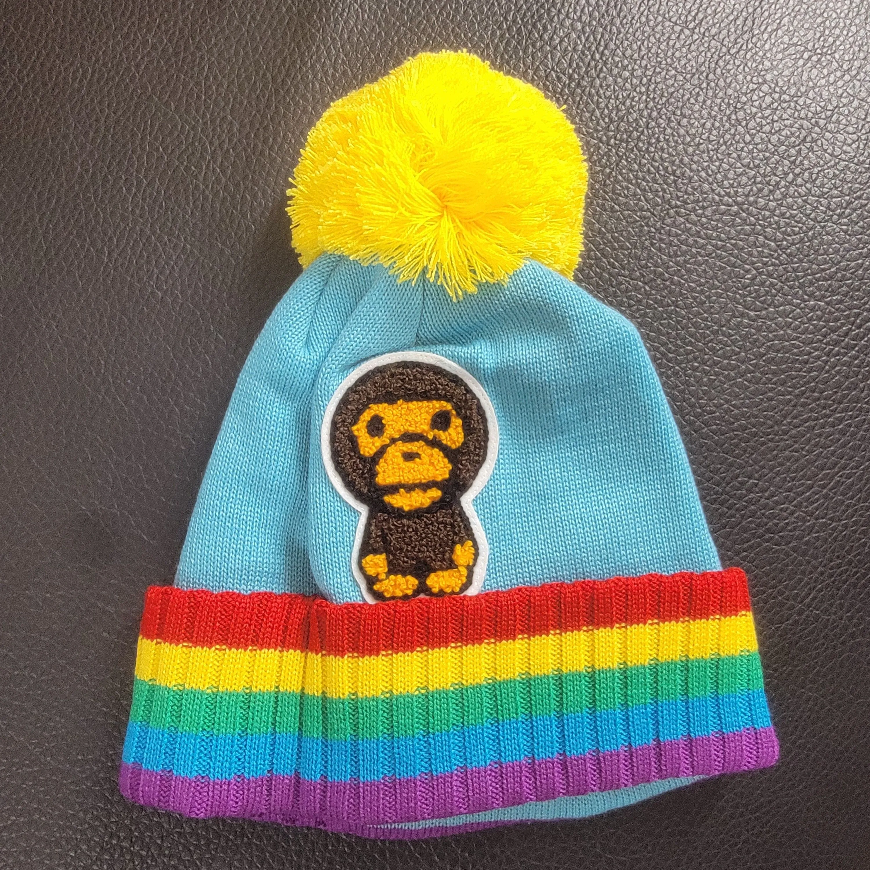 Product image for Bape Baby Milo Rainbow Knit Beanie