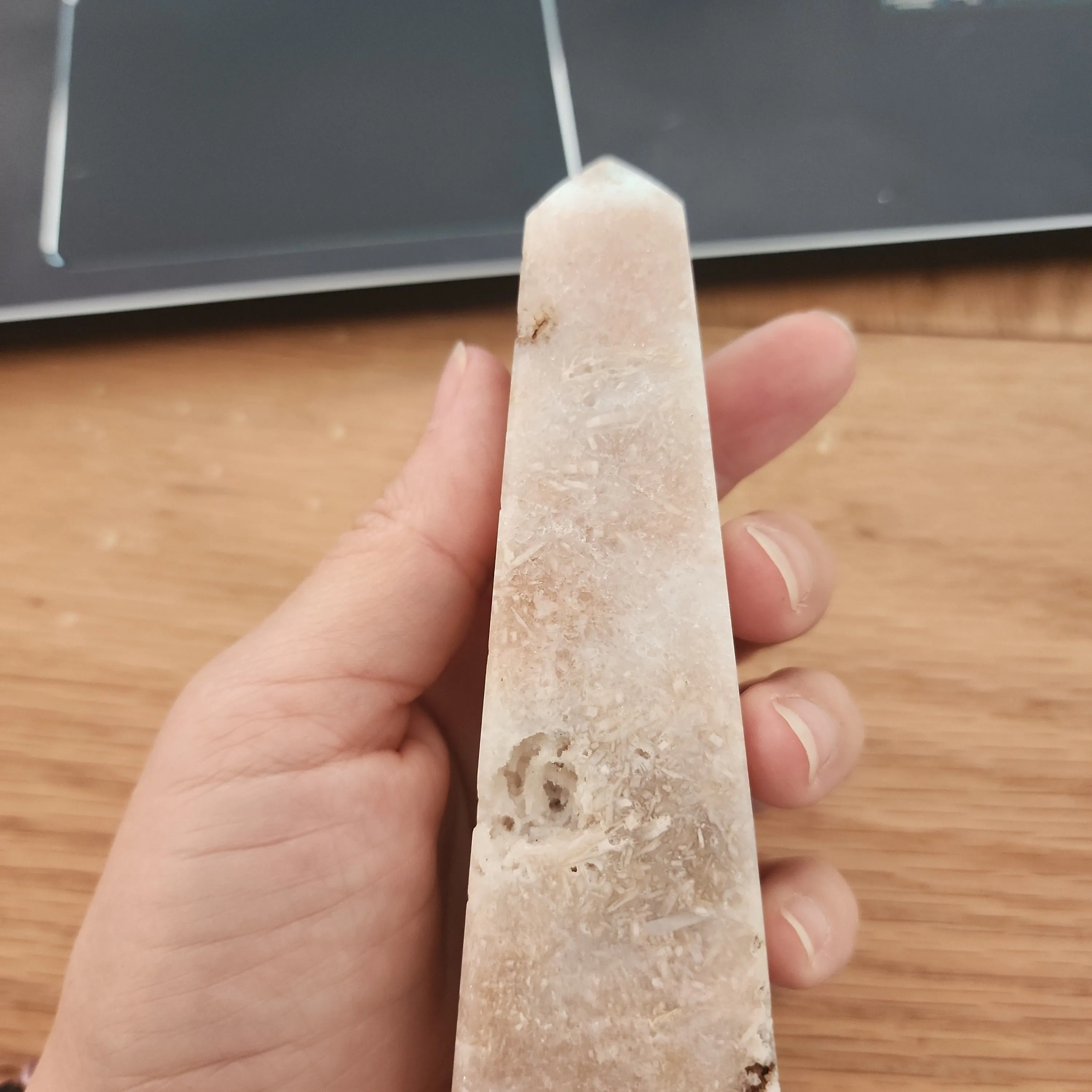 Product image for Pink Amethyst Obelisk E