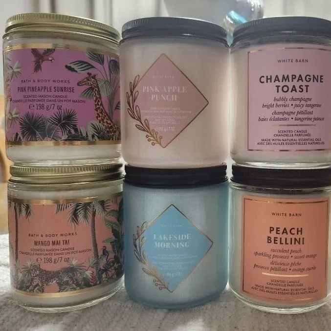 Product image for 2-random single wick bath and body works candle