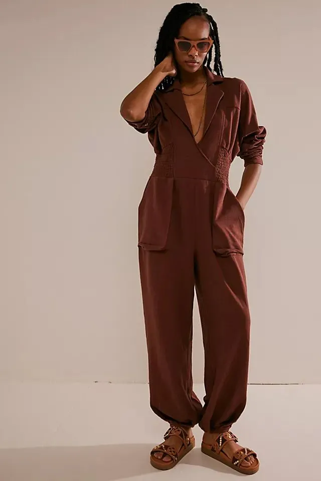Product image for A40. FREE PEOPLE beach Blair jumpsuit. MEDIUM oversized.