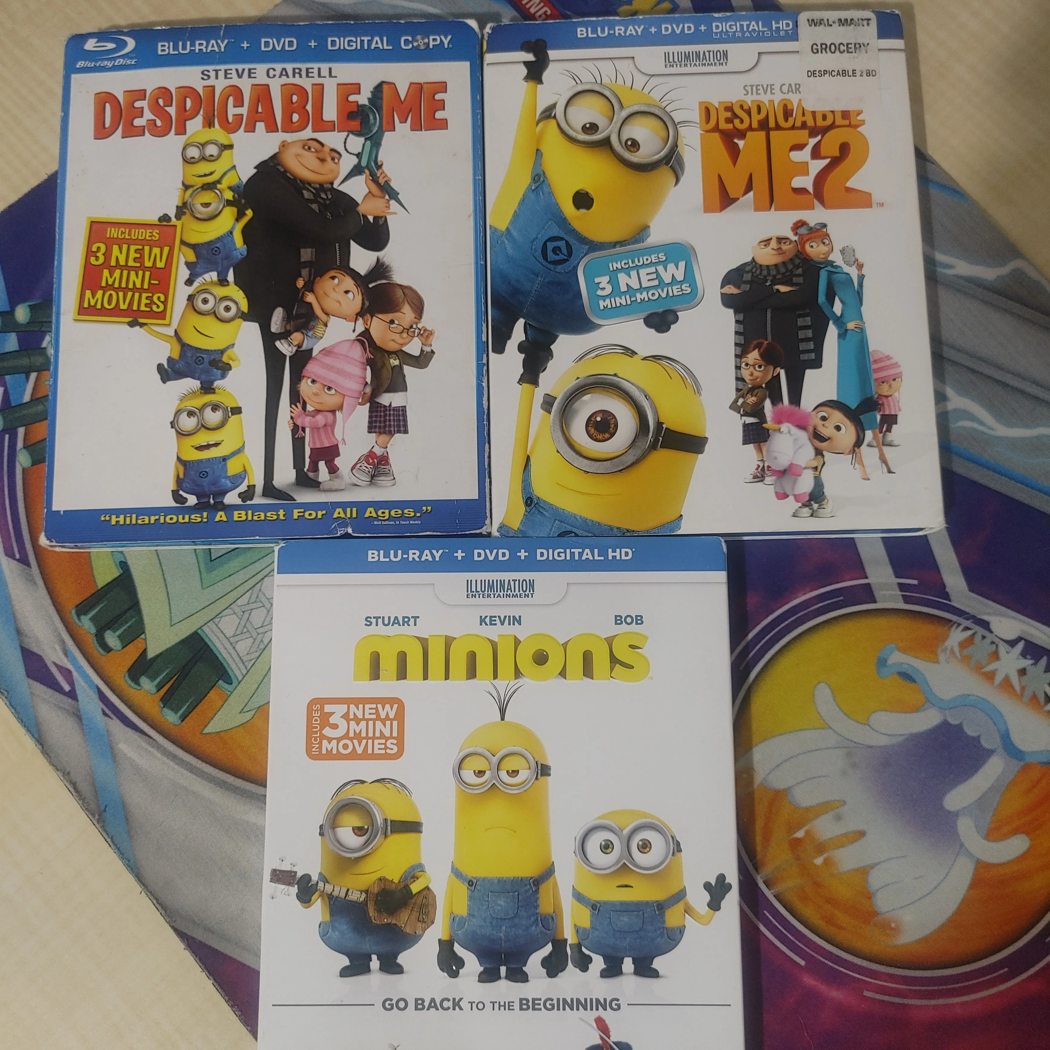 Product image for DESPICABLE ME 1+ 2 + MINIONS BUNDLE