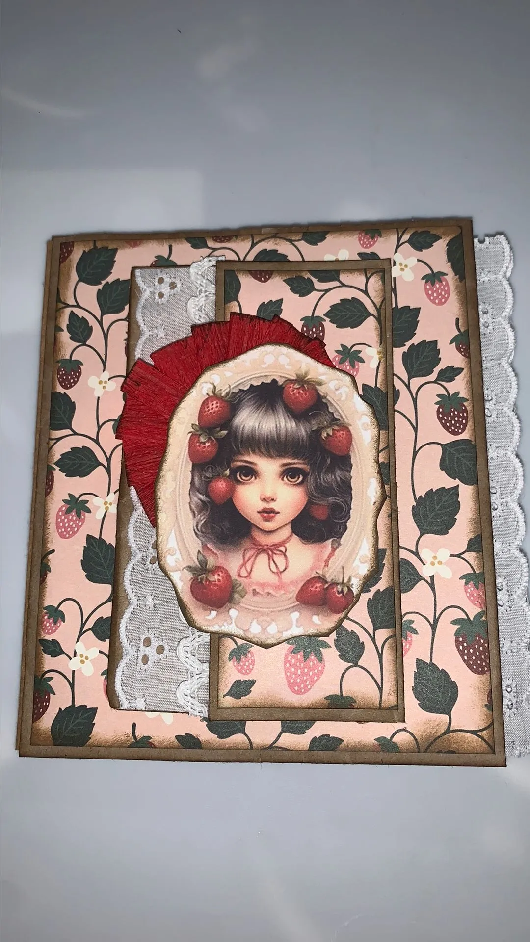 Product image for 00. Strawberry Girl Pocket Journal Kit Tag Me Tuesday Demo