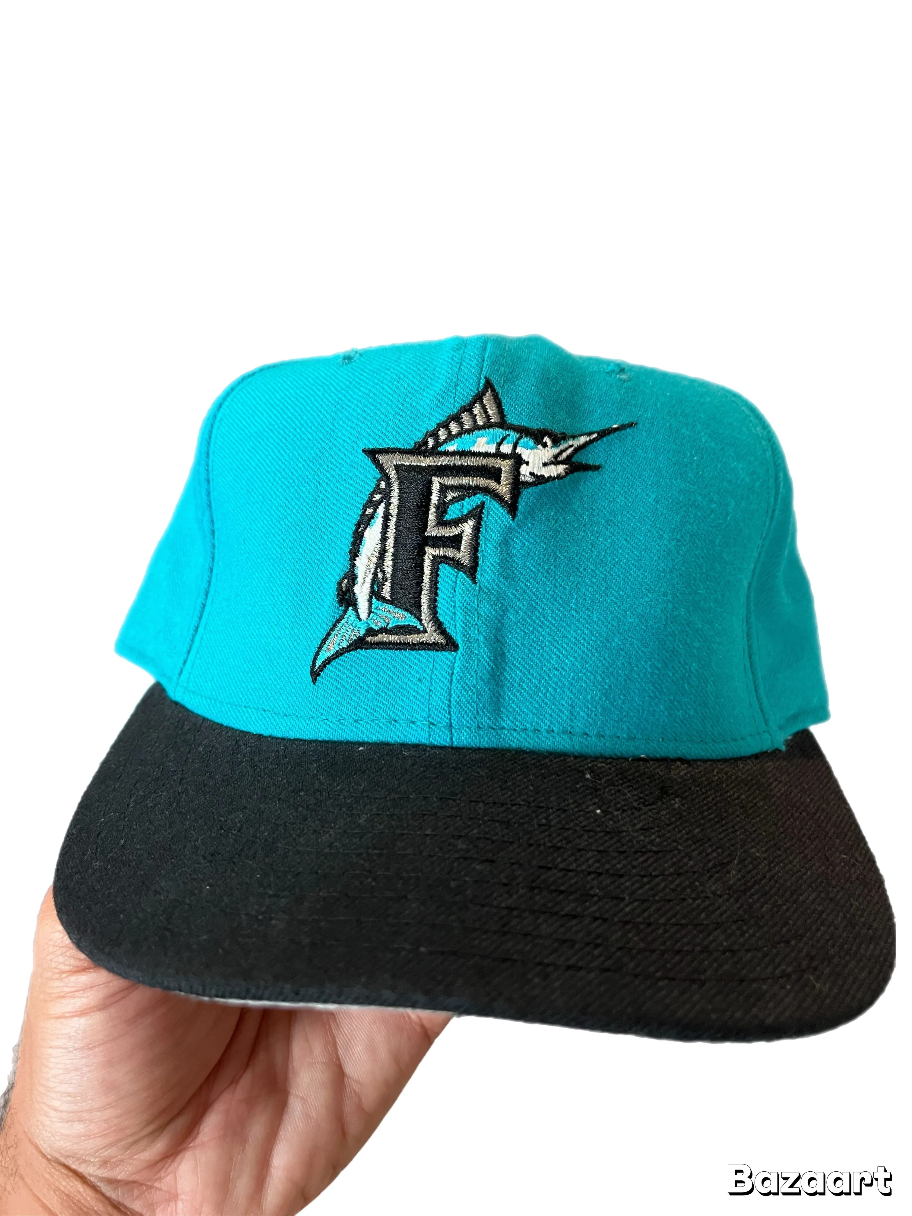 Product image for 90s New era Florida Marlins Wool 7 1/4 fitted hat