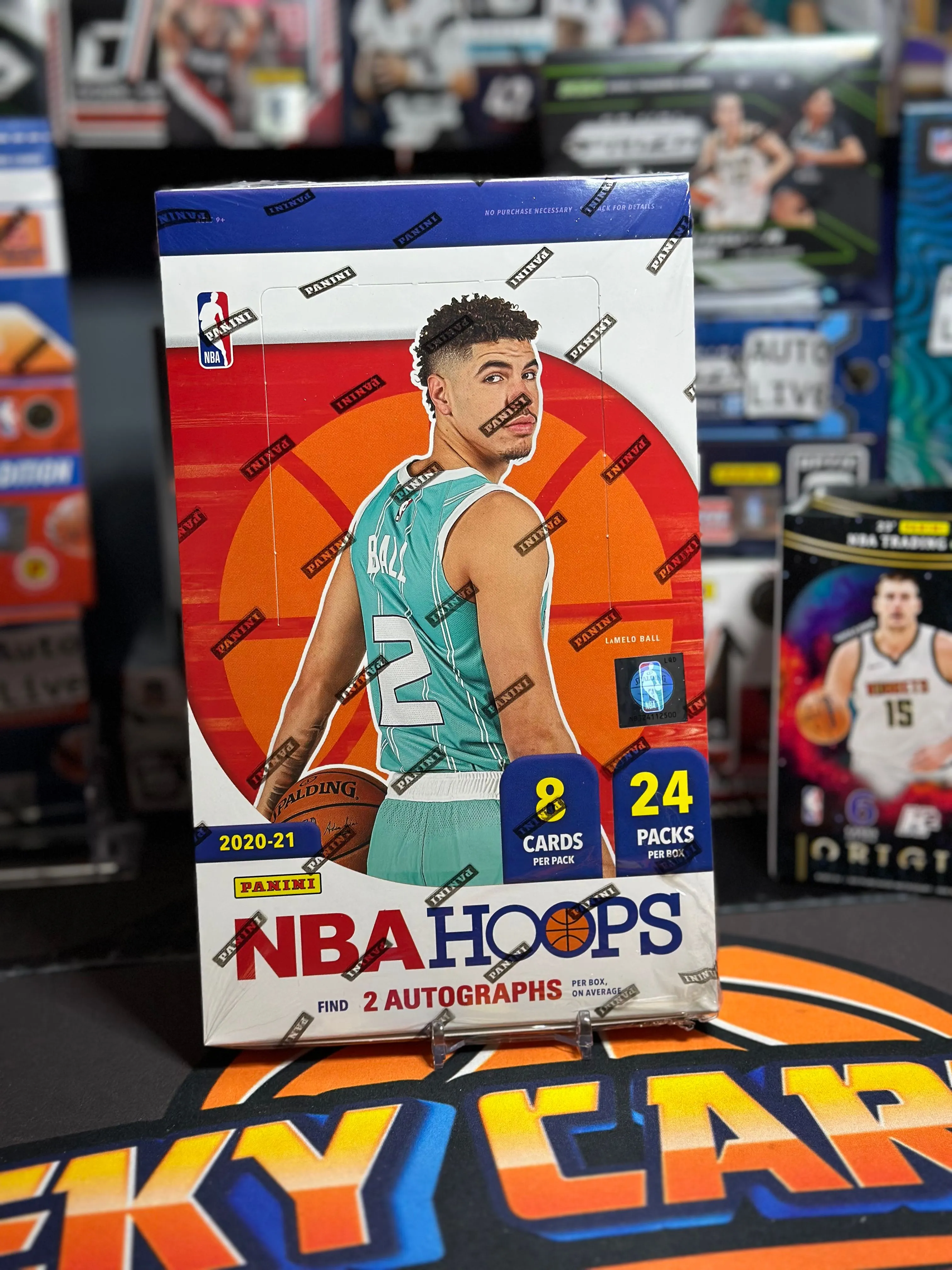 Product image for 1 2020-21 NBA Hoops Hobby Pack (Ant/Hali Rc)(Auto Live)