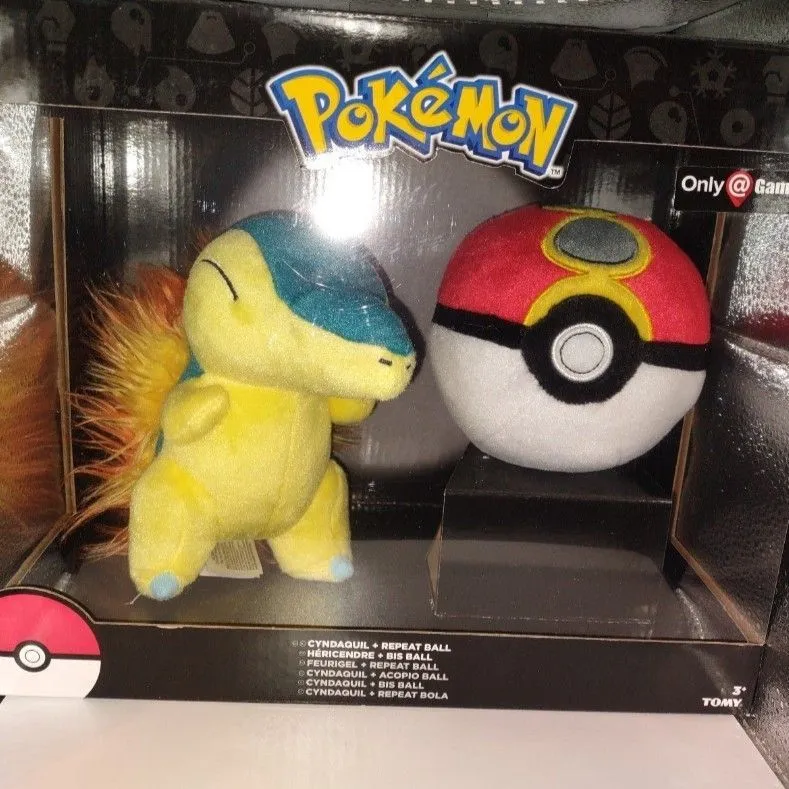 Product image for Pokemon Cyndaquil & Repeat Ball Plush GameStop Exclusive