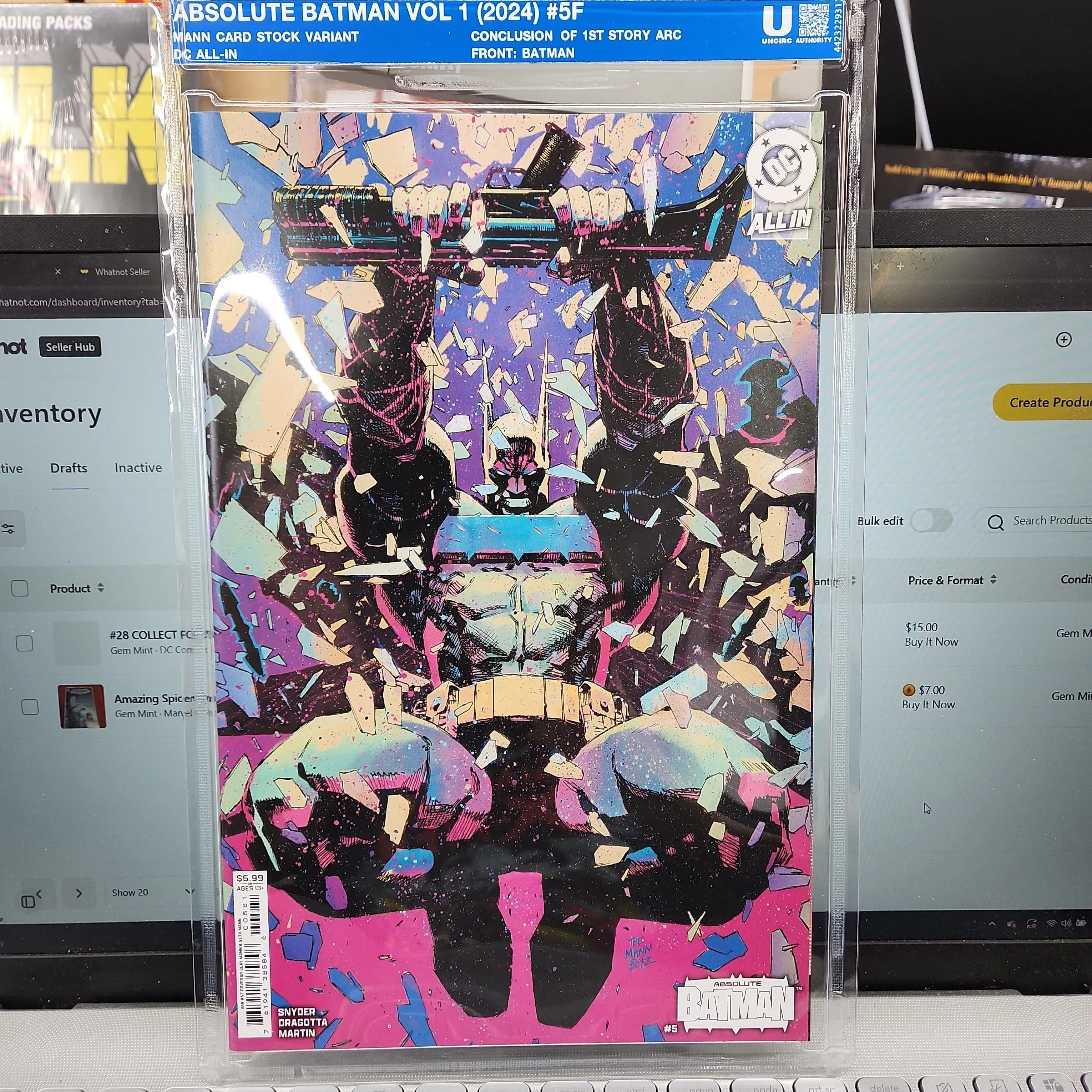 Product image for #28 COLLECT FOREVER UNCIRCULATED COMIC ABSOLUTE BATMAN VOL 1 #5F 