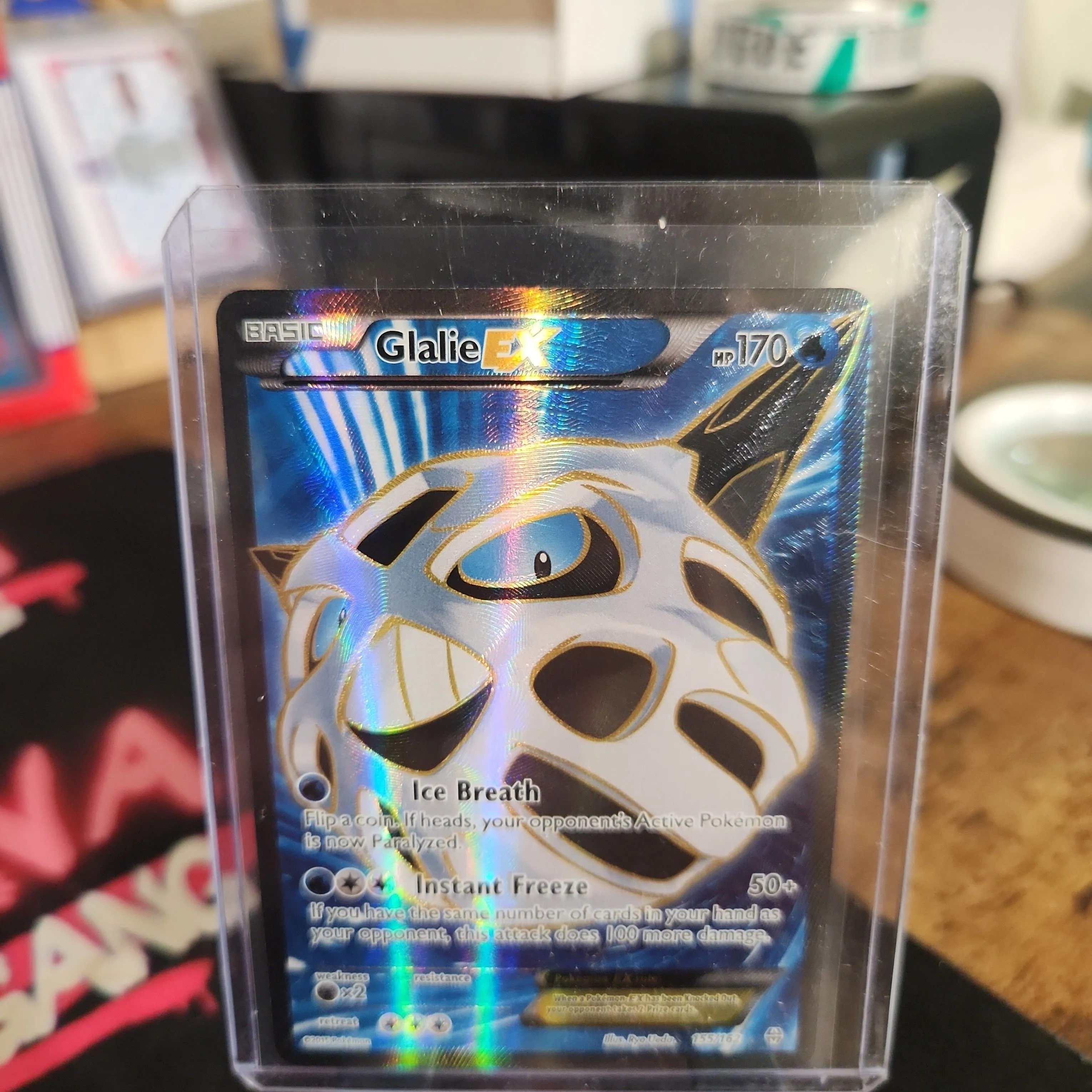 Pokemon Cards: Breakthrough Ultra Rare Full Art: Glalie EX 155/162   Whatnot: Shop, Sell, Connect
