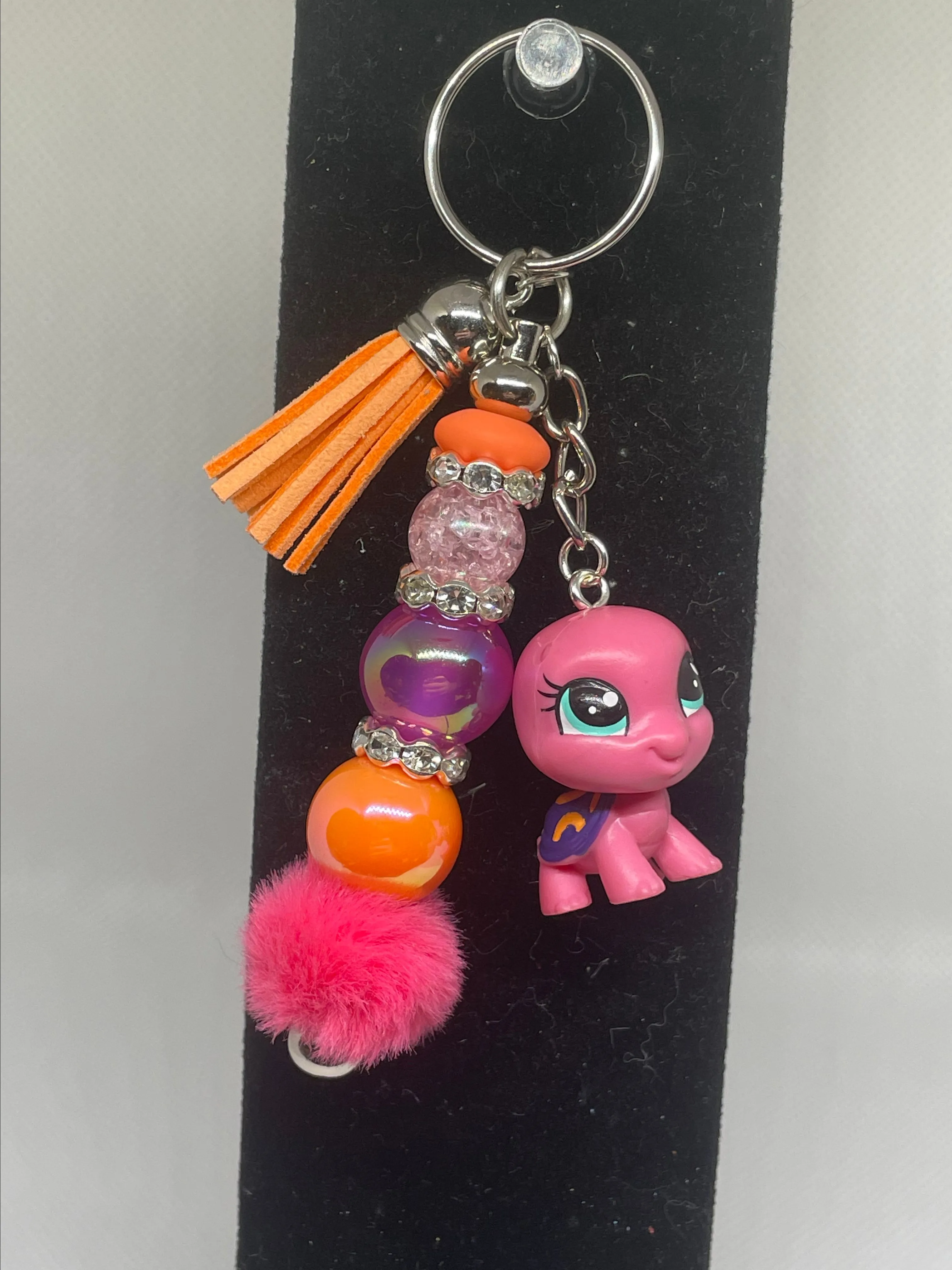 Product image for Pink & Orange Turtle Keychain