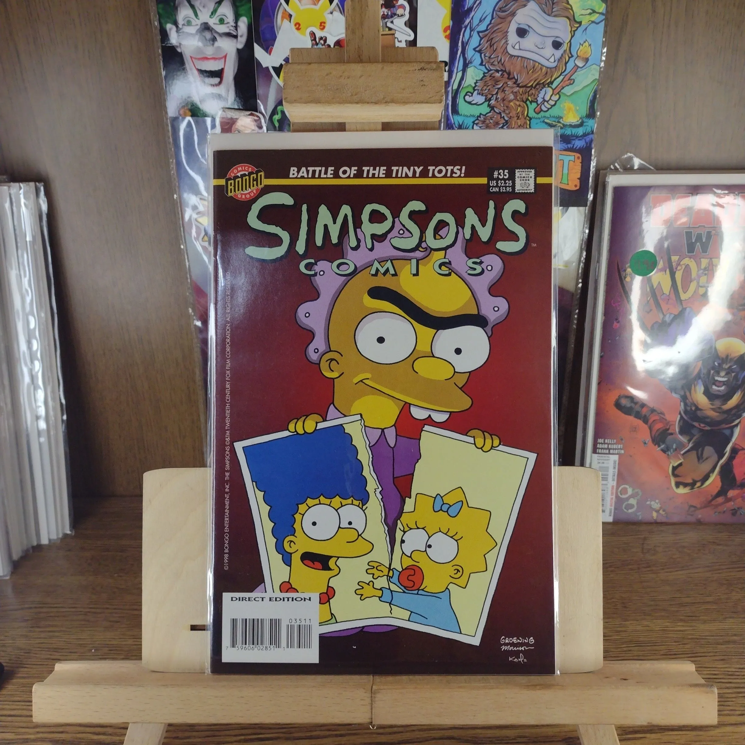 Product image for Simpsons Comics, Battle of the Tiny Tots! #35 1998 Bongo Comics Group