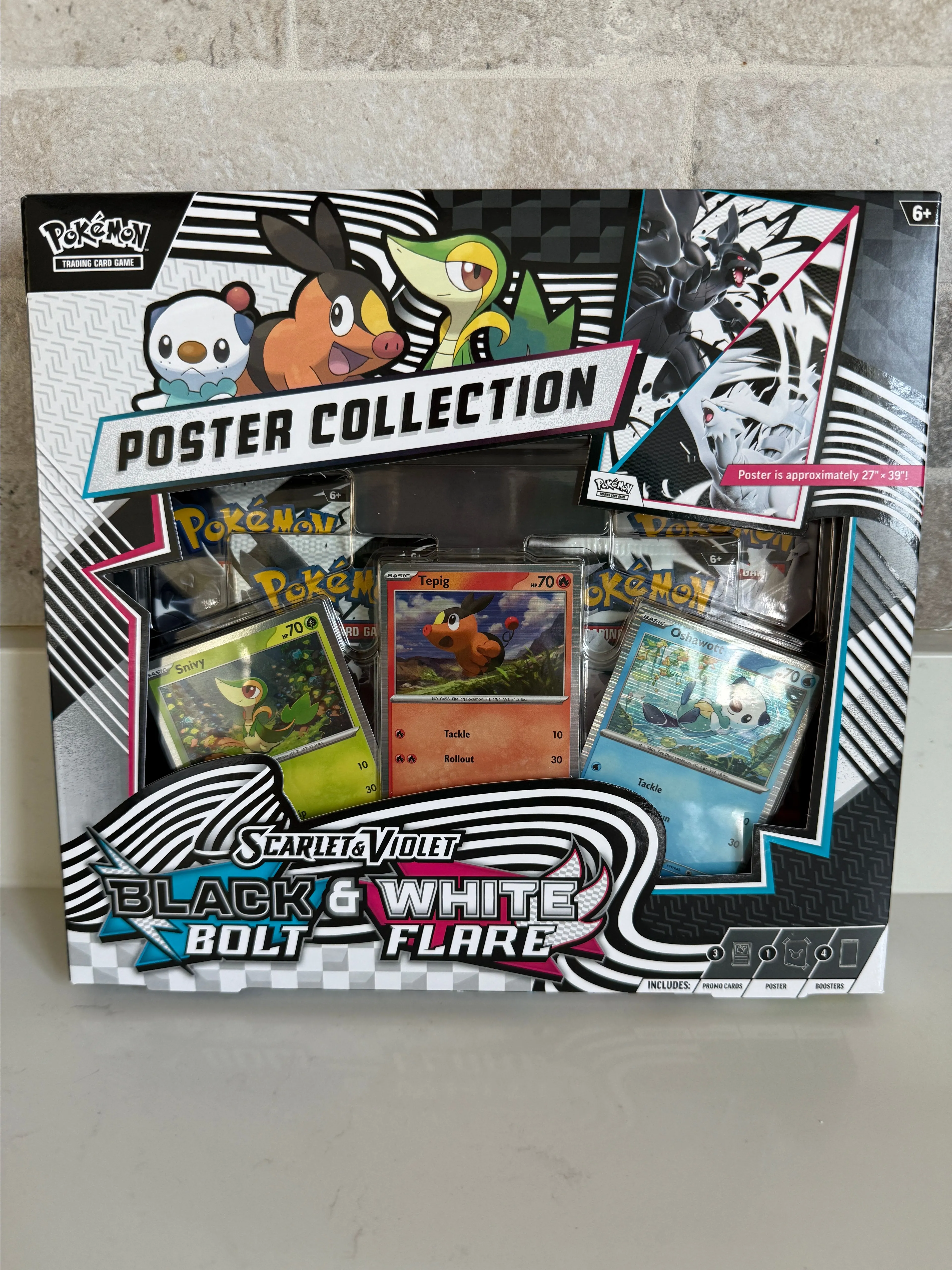 Pokemon Toys | Pokemon Scarlet & Violet Black Bolt & White Flare Poster Collection, New Sealed | Color: Black/White | Size: Box Set | Tx_Angel's