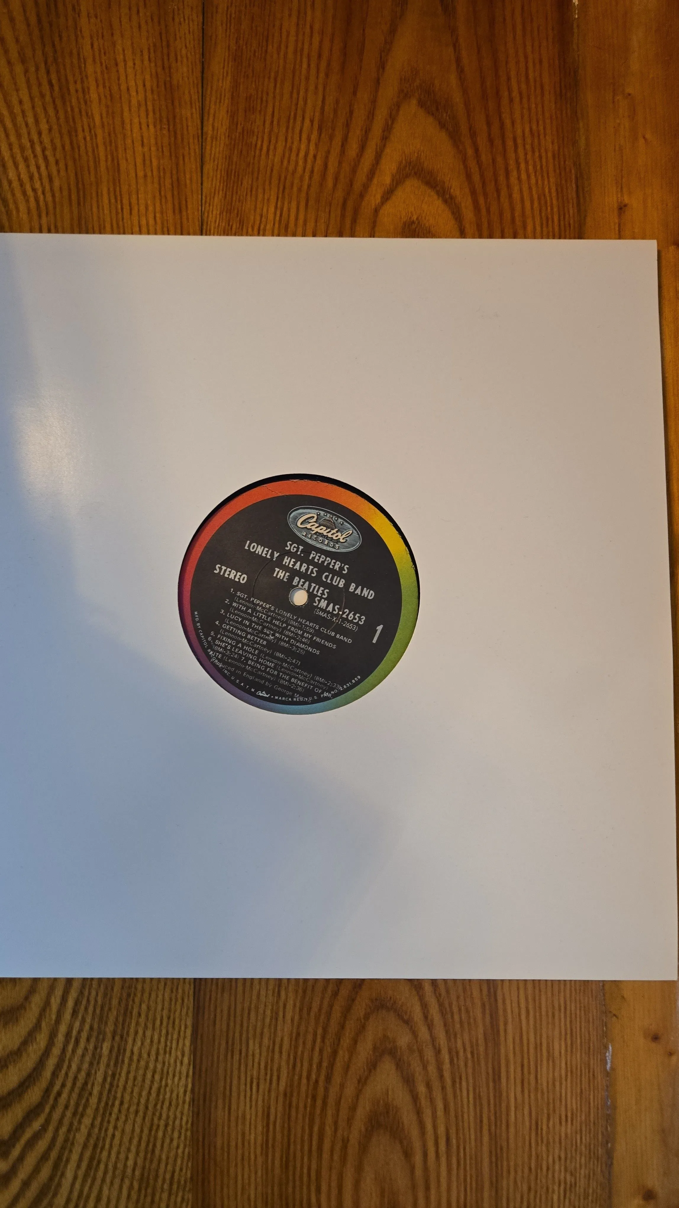 Product image for THE BEATLES - Sgt Pepper's Lonely Hearts Club Band LP 1971 Vinyl W/ Insert  NO COVER
