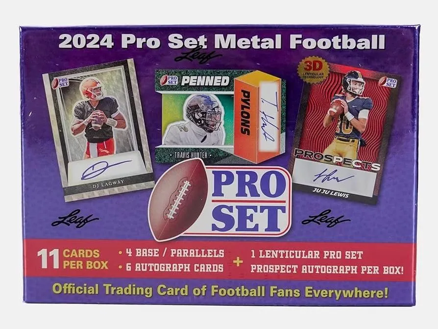 Product image for 2024 Pro Set Metal Football Bo