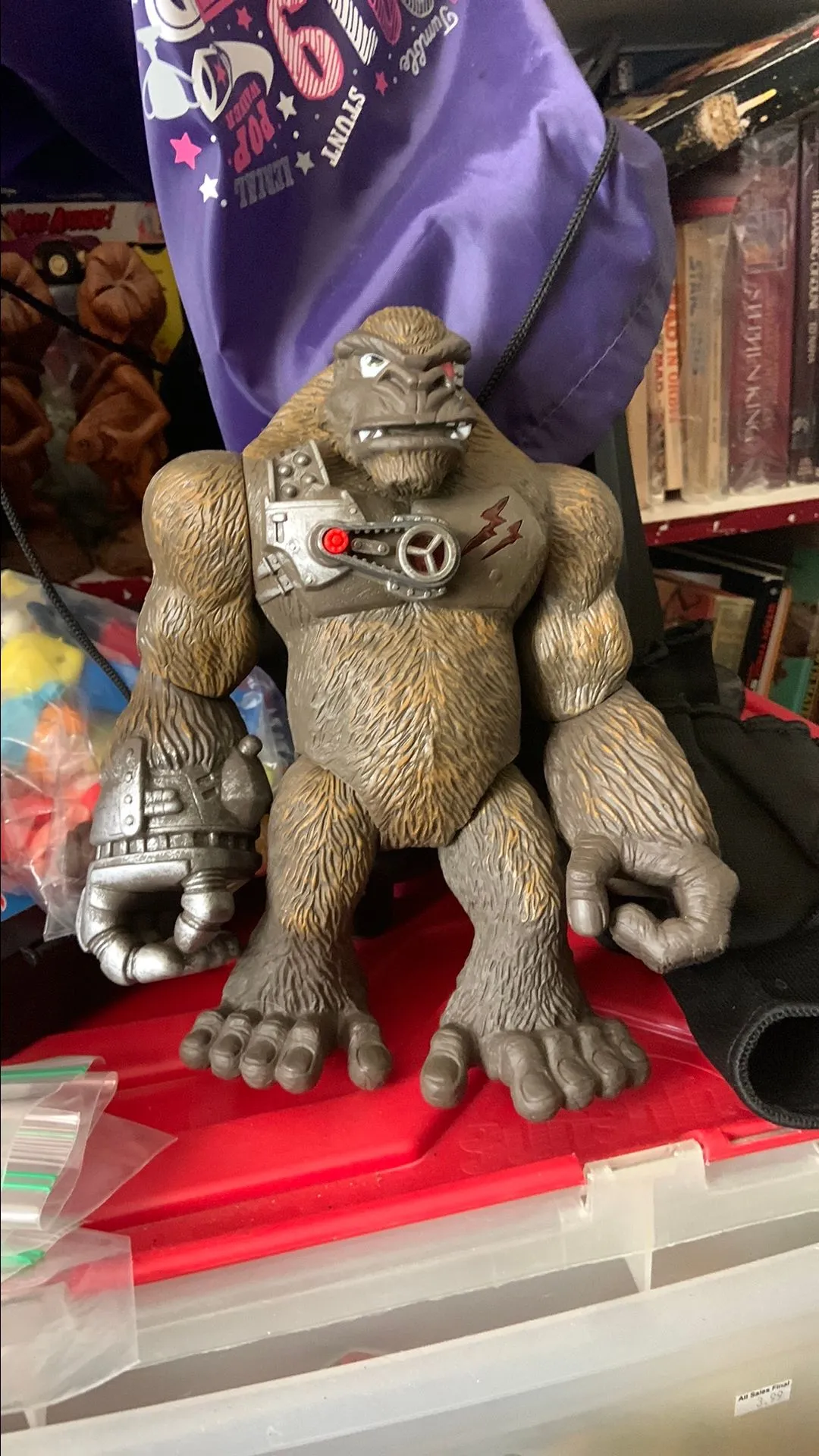 Product image for Gorilla large action figures electronic 12"