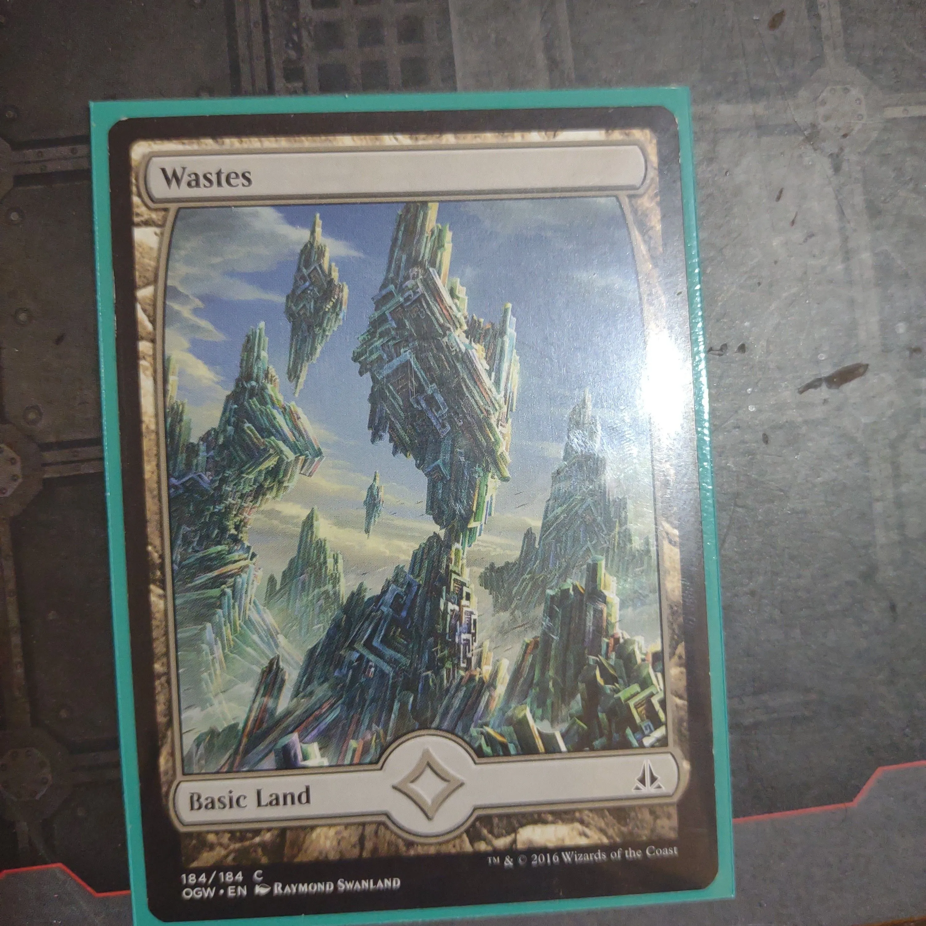 Product image for full art Wastes basic land