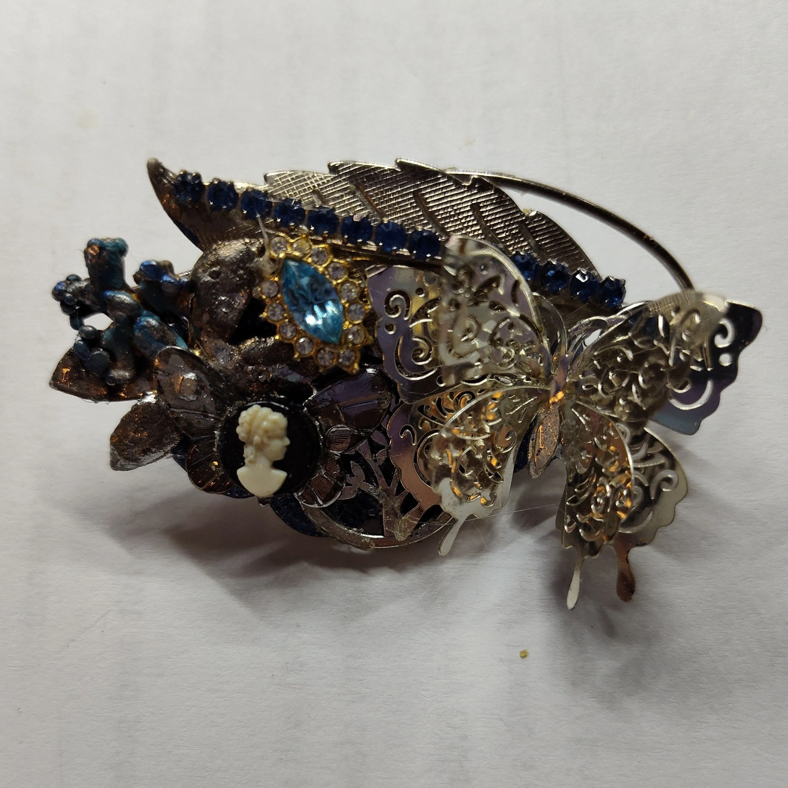 Product image for brooch, butterfly blues