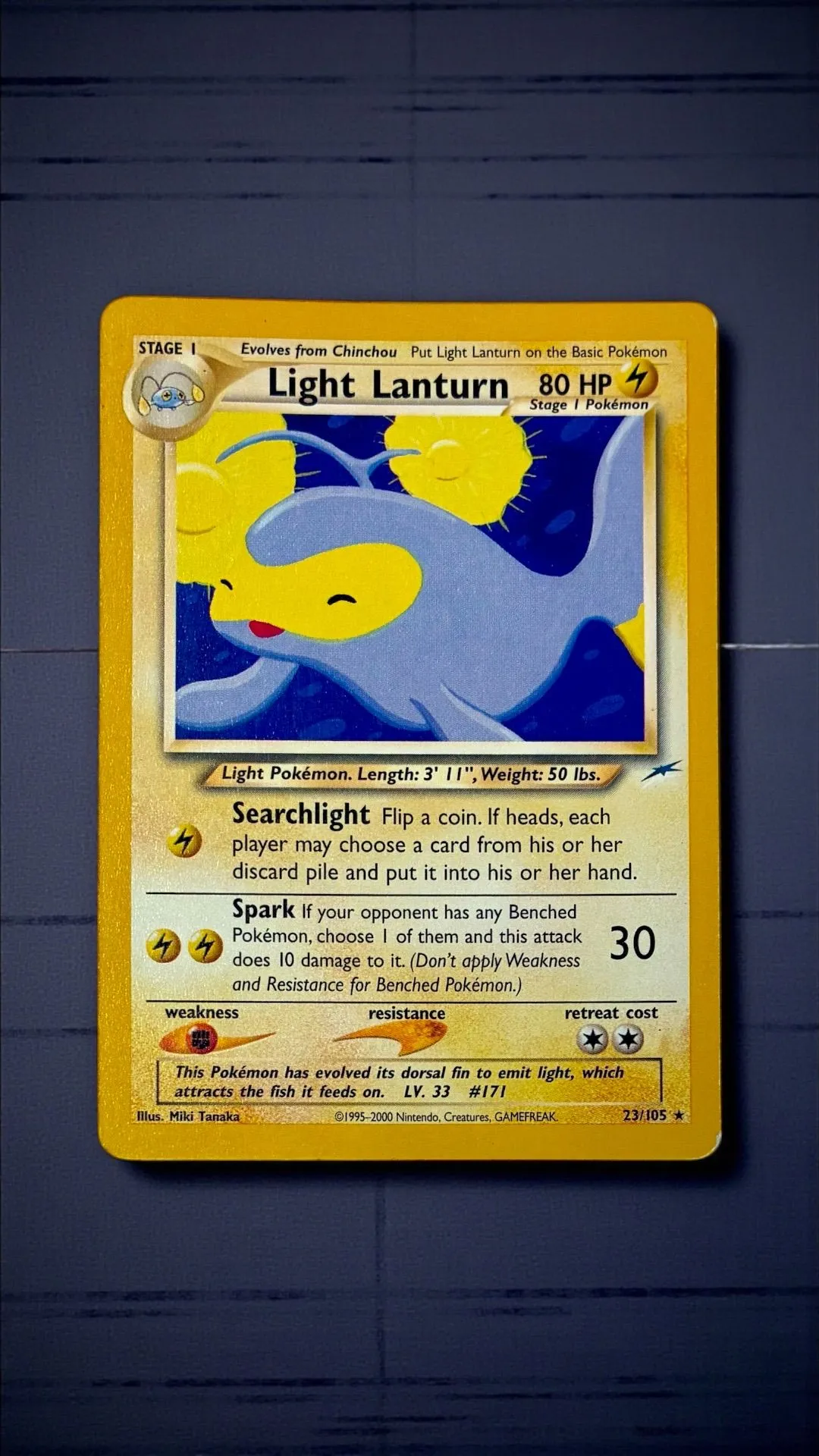 2002 Pokmon Neo Destiny 23/105 (Stage 1 - Evolves From Chinchou) Light  Lantern ( Rare )  Whatnot: Shop, Sell, Connect