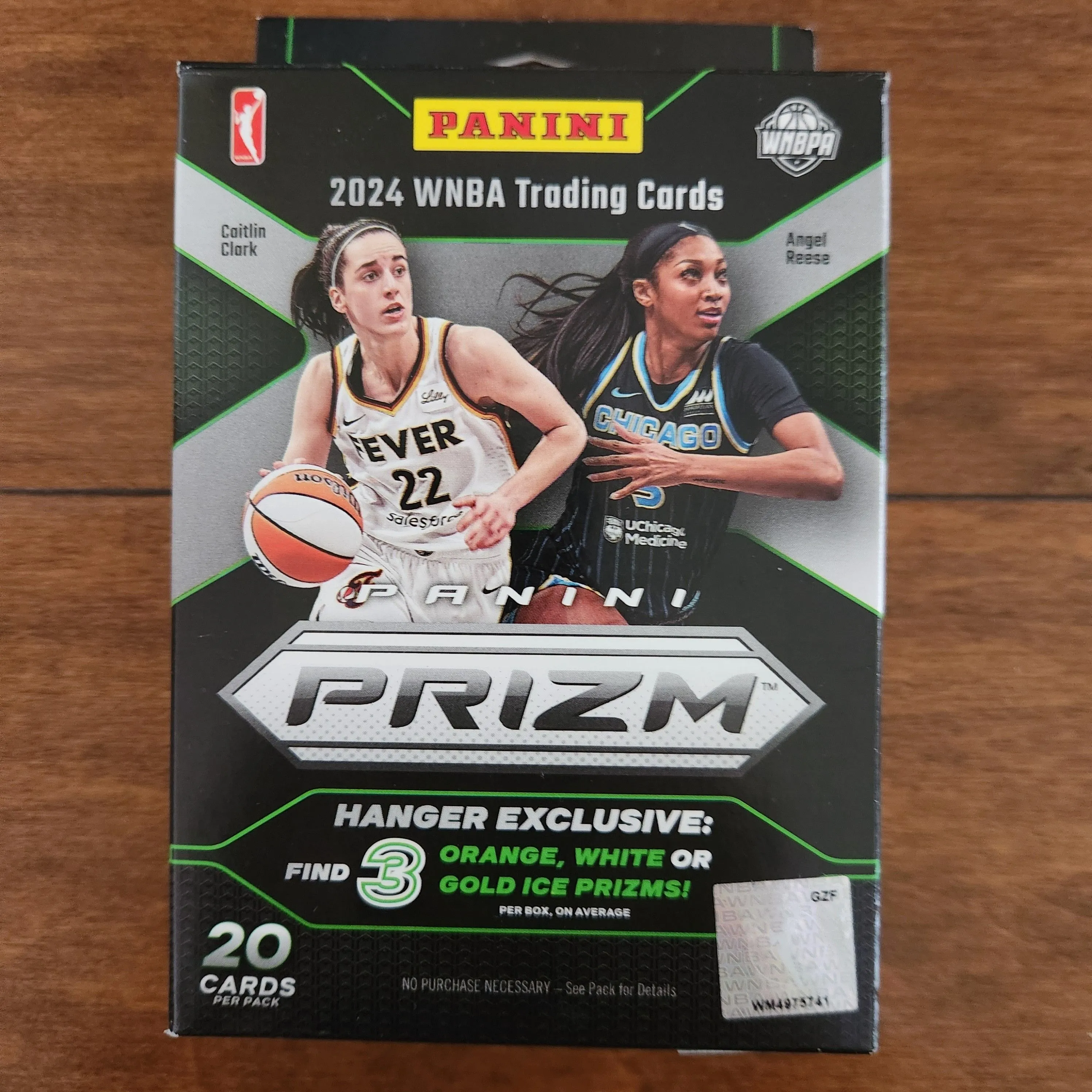 Product image for 2024 WNBA Prizm Basketball Hanger Box *CAITLIN CLARK CHECKERBOARD BLACK FINITE 1/1 CHASING