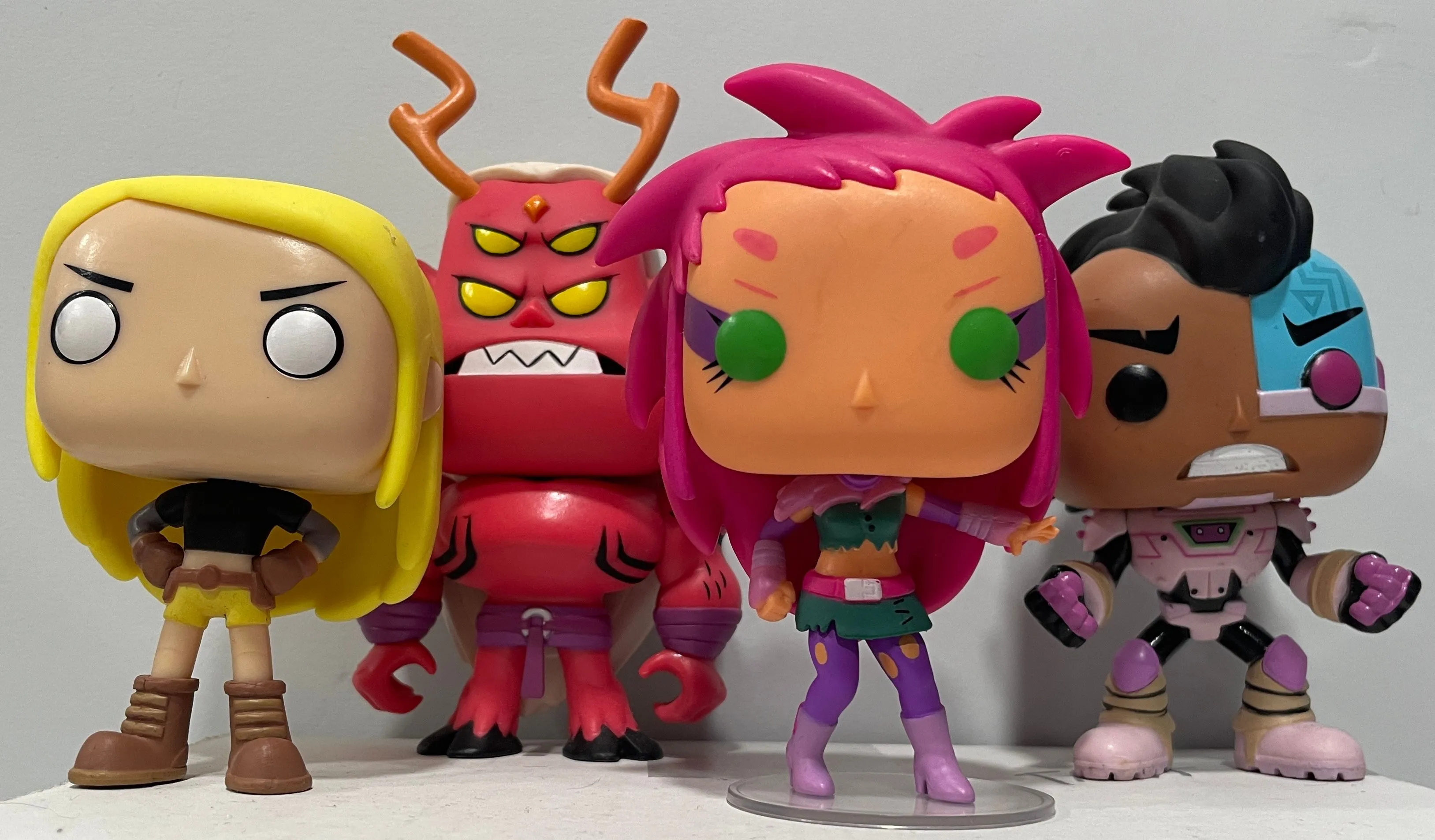 Product image for Teen Titans GO! Loose Funko Pop! Lot - Starfire, Cyborg, Terra, and Trigon