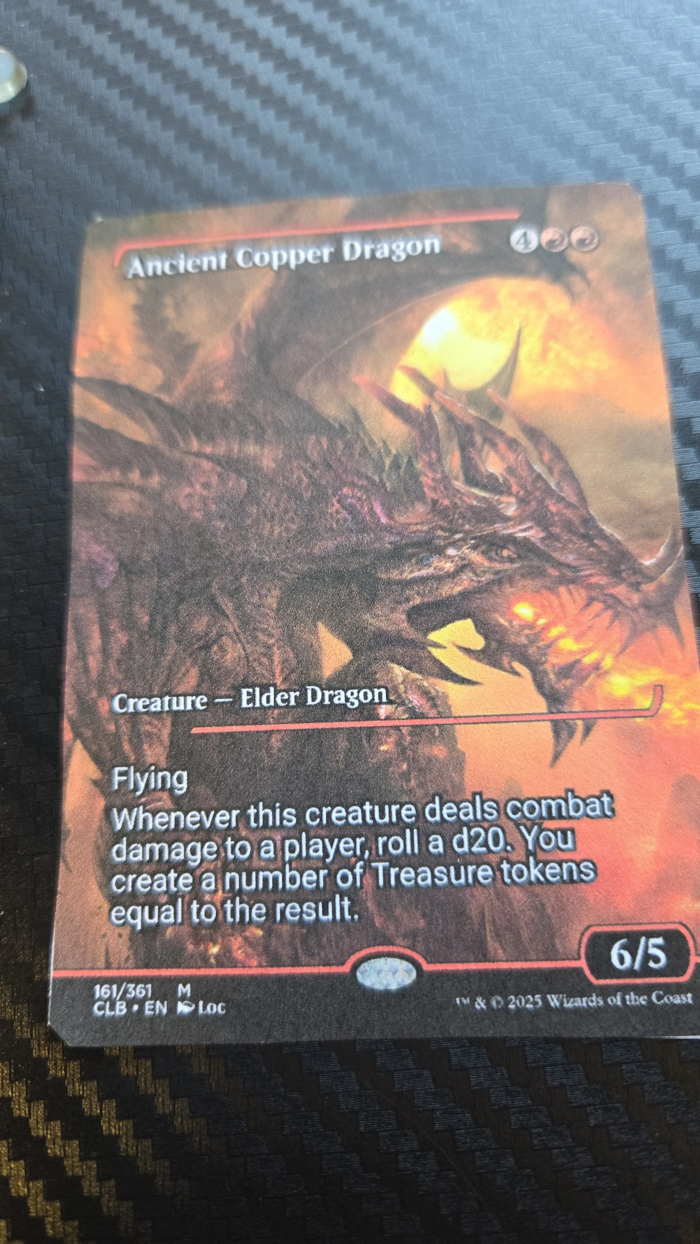 Product image for mtg Custom Alter- Ancient Copper Dragon showcase 