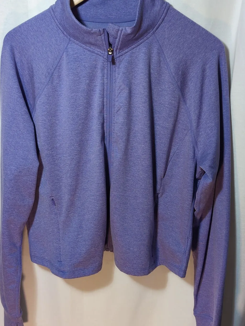 Product image for Danskin Purple Long Sleeve  Zip up, Super Soft, XL