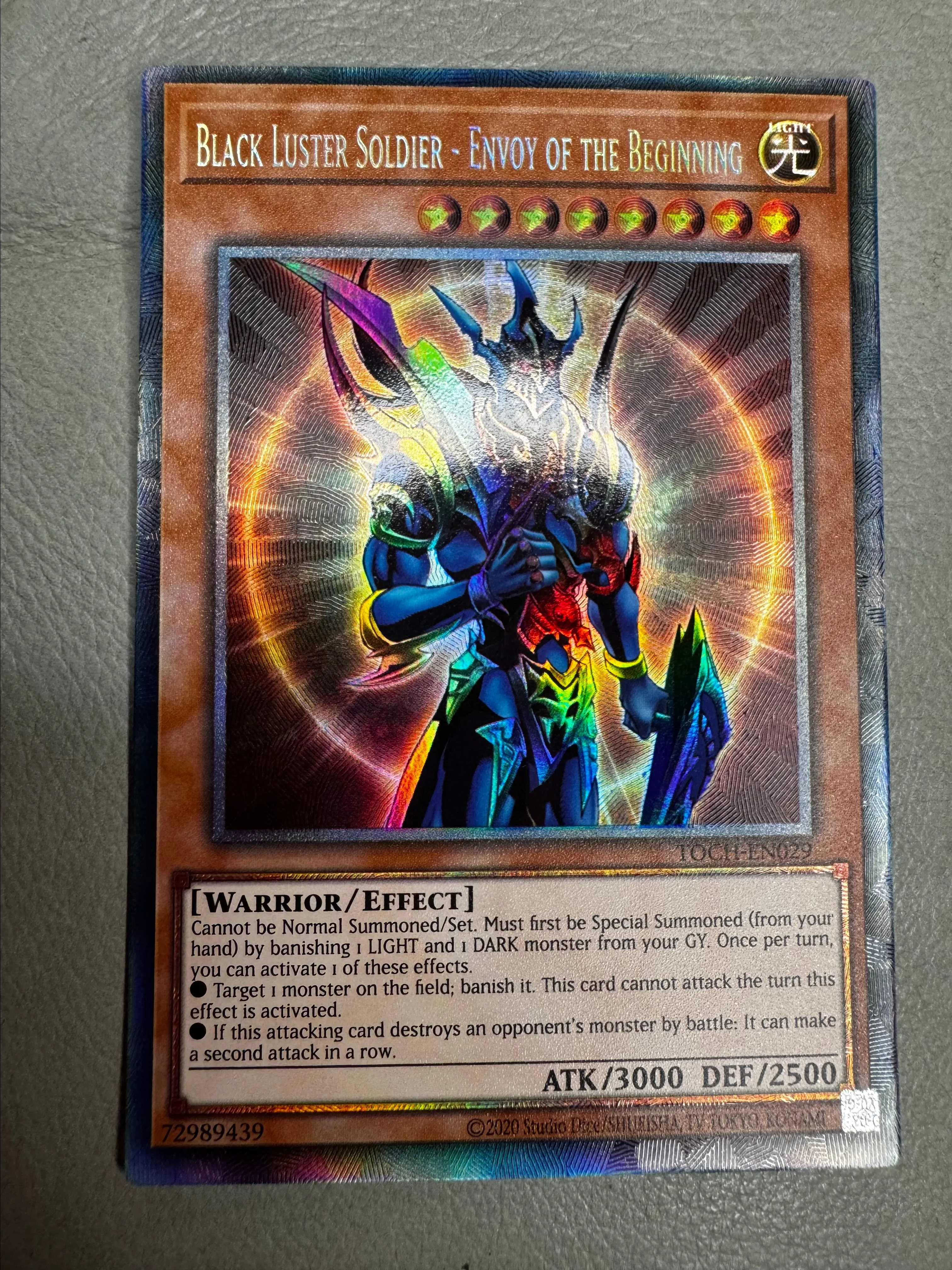 rarest yugioh card black luster soldier Black Luster Soldier 304-054 Ultimate Rare Japanese Moderately Played [1680] main image 0