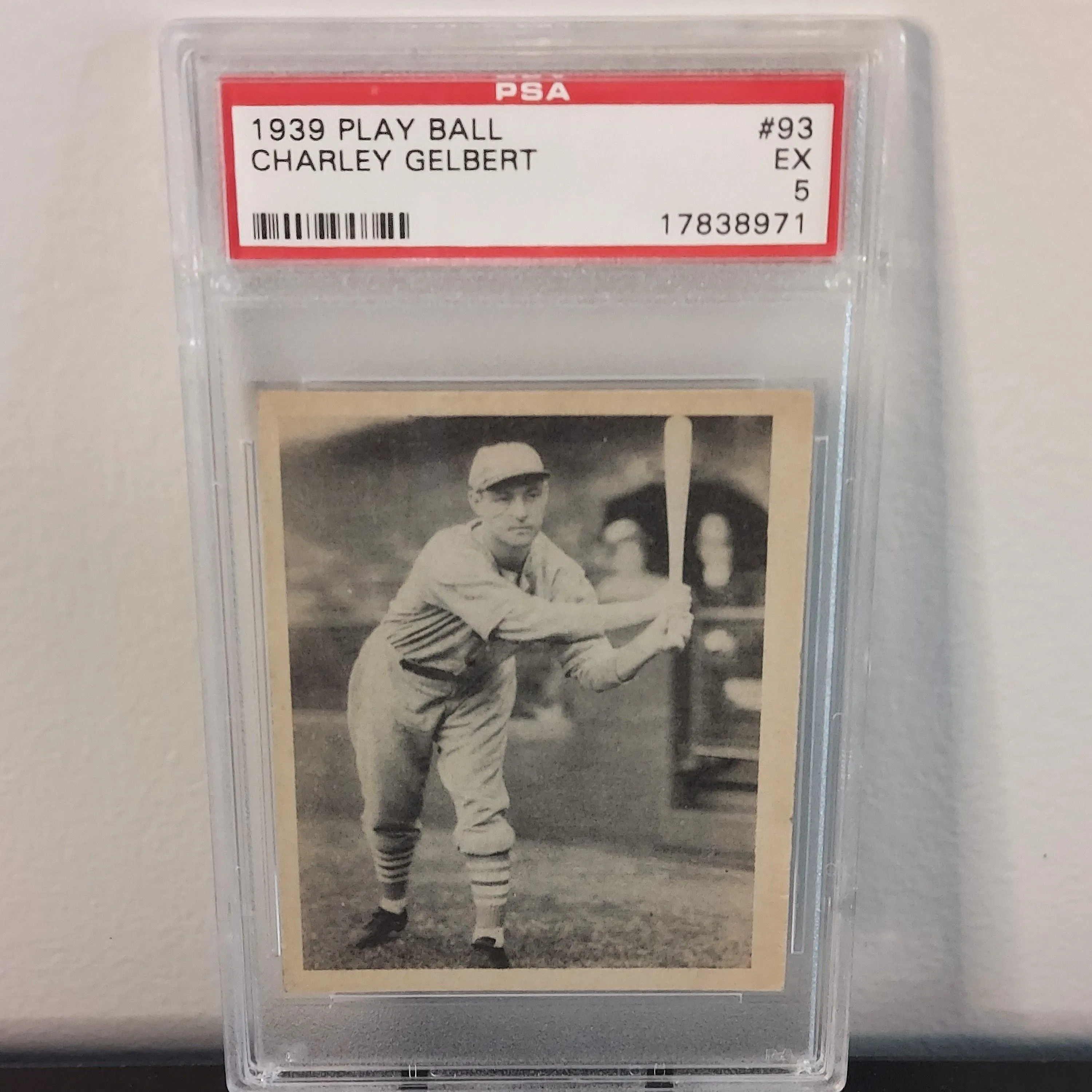 Product image for 1939 Play Ball Charley Gelbert 93  PSA EX 5