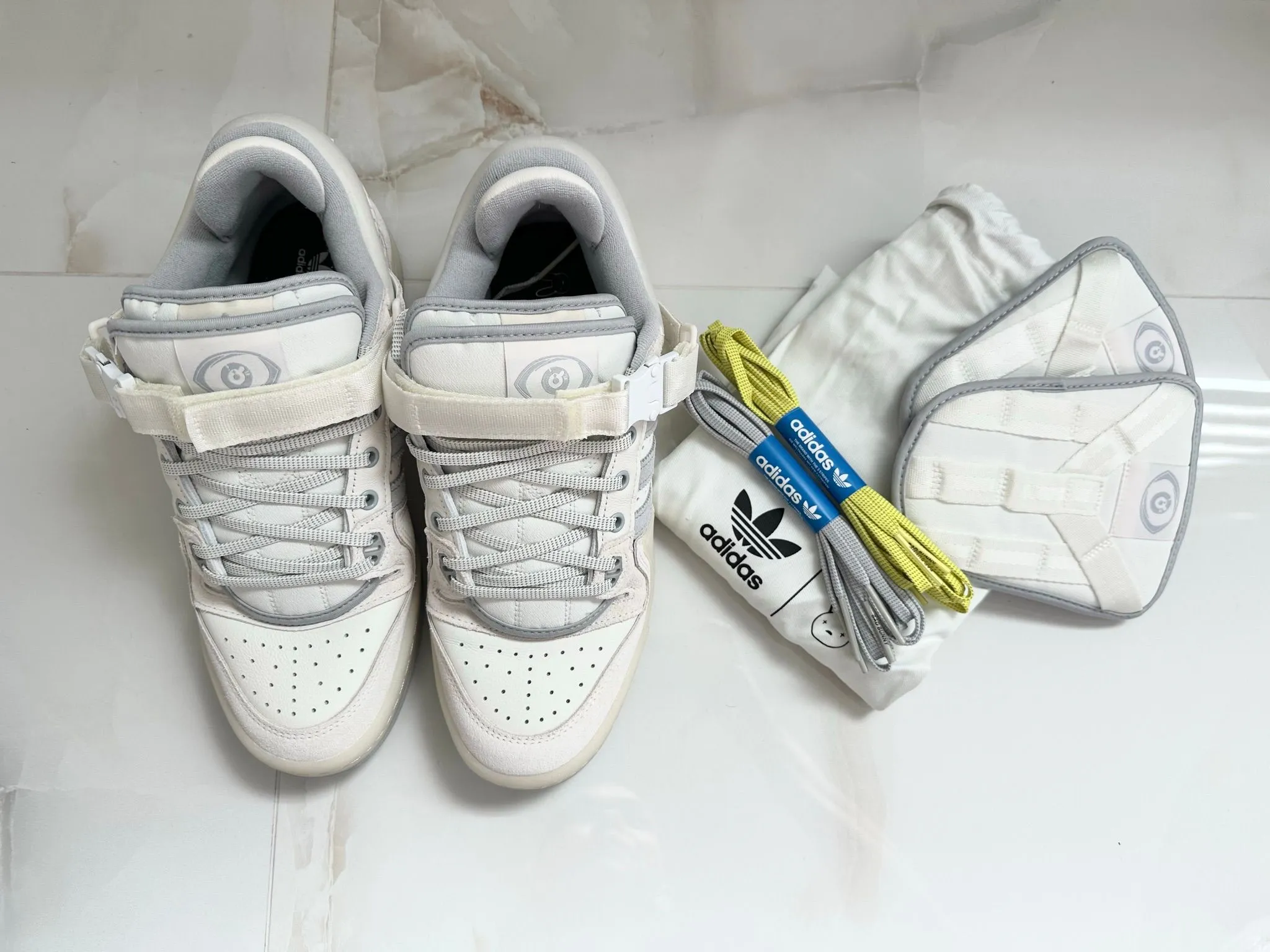 adidas gazelle silver green womens Adidas x Bad Bunny Forum Low Shoes – Extra Butter main image 1