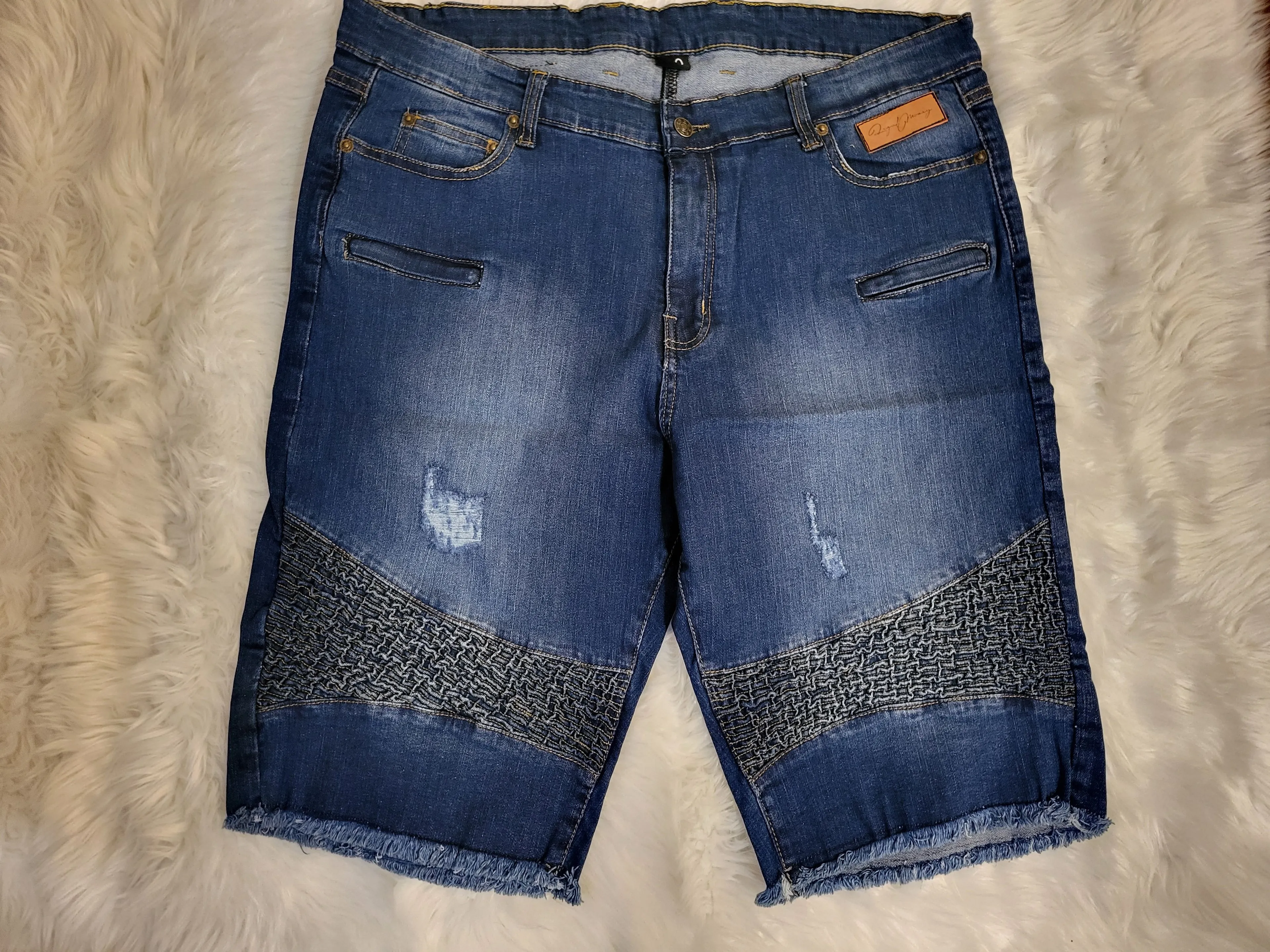 Product image for Legal Money denim washed stretched shorts