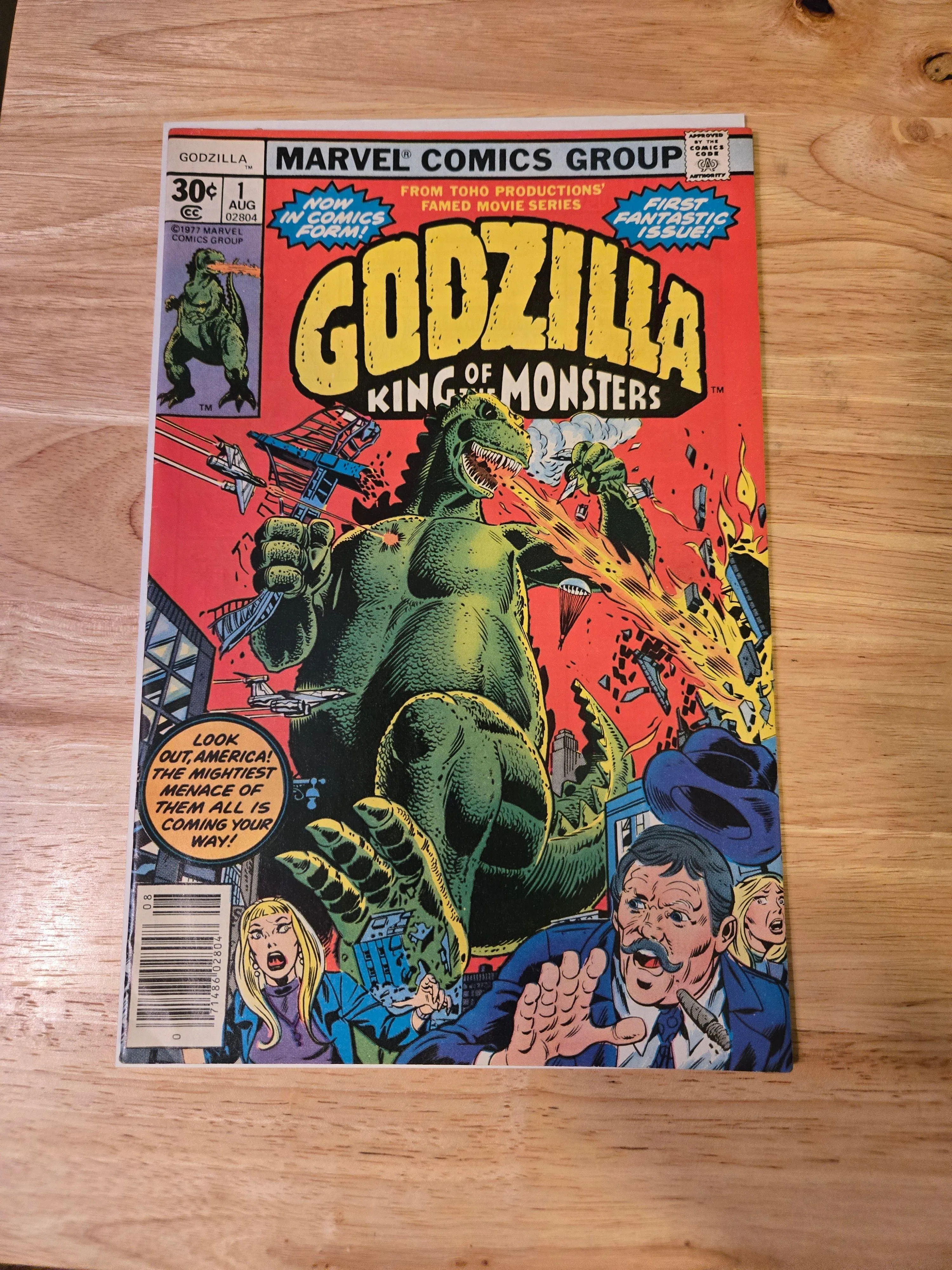 Product image for Godzilla #1 King Of The Monsters 1977 Newsstand Marvel